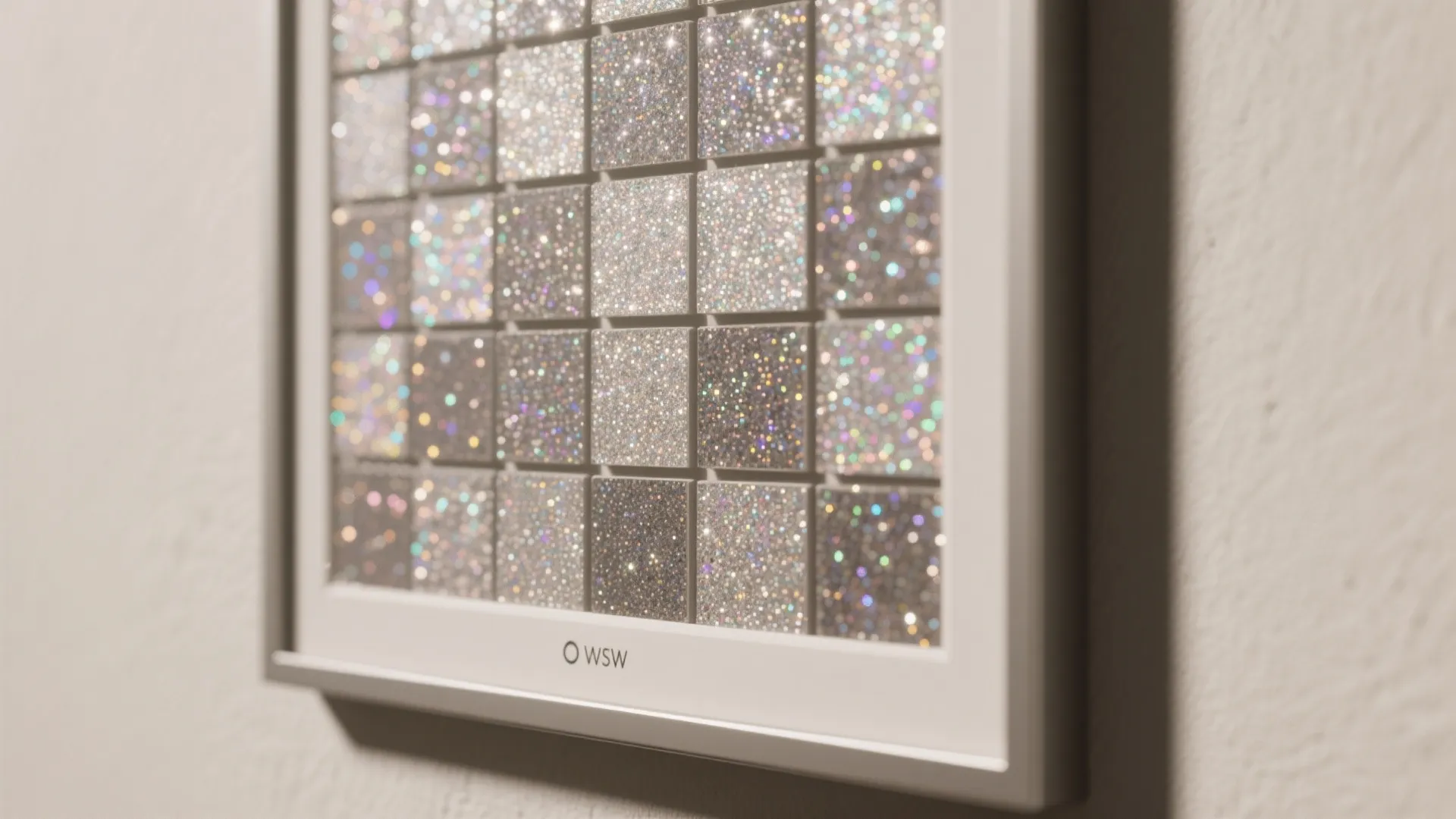 Micro-mosaic glitter panels