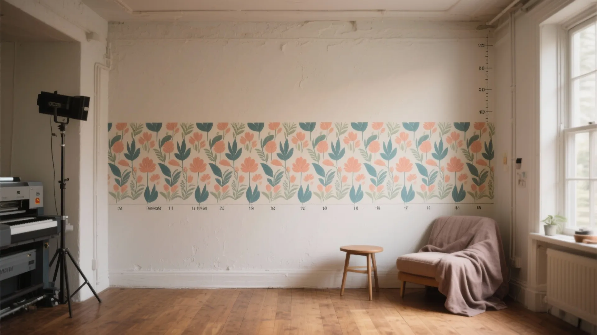 1. Micro-mural accent wall