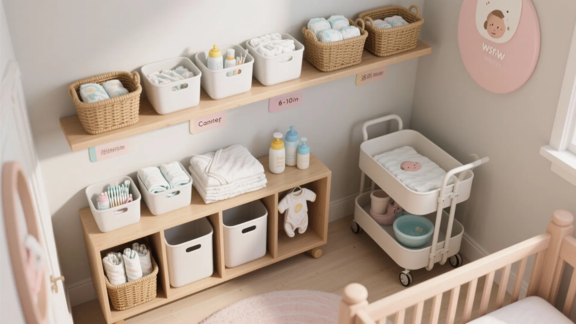 Smart Storage in a Micro Nursery Nook
