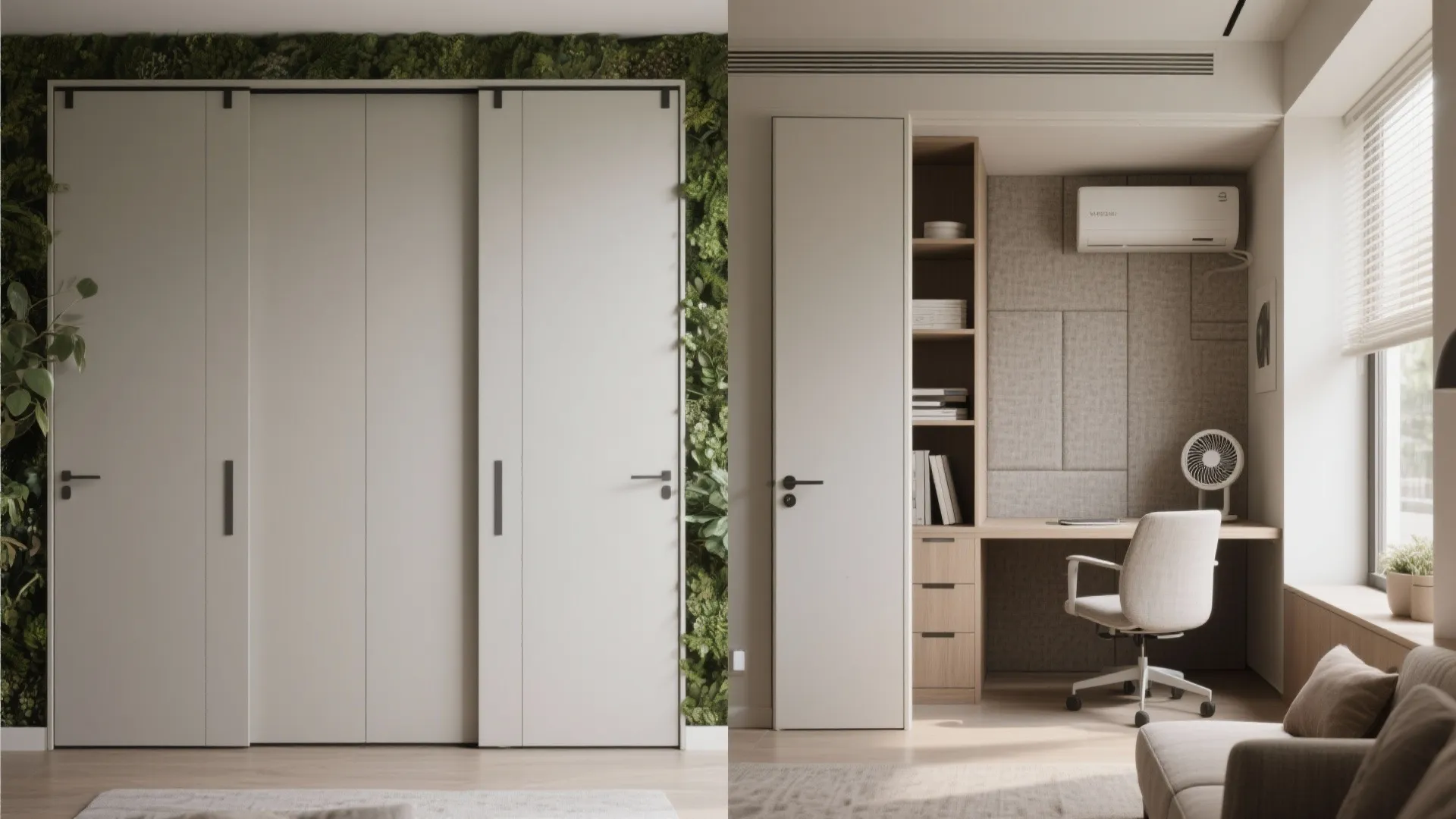 5. Micro Office Behind Sliding Doors