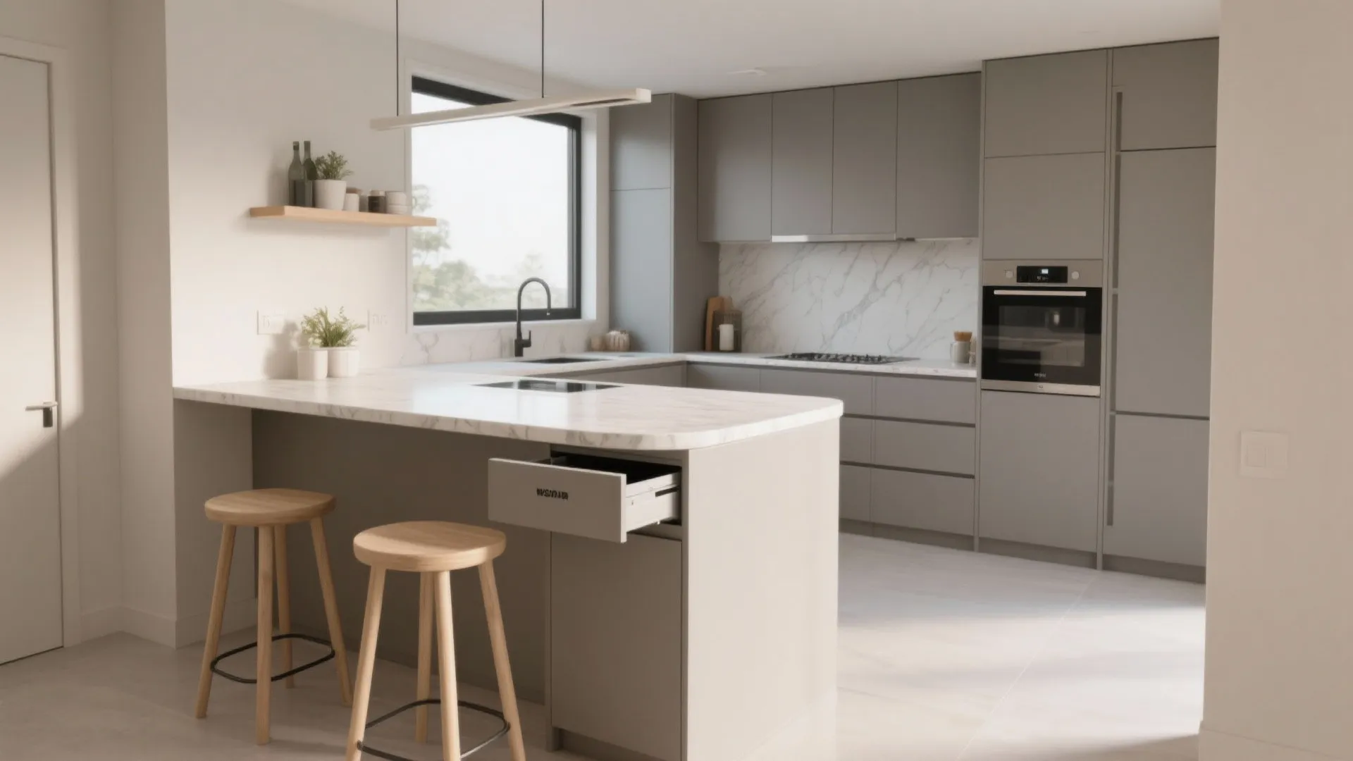 Micro-Island or Peninsula for Dual Duty