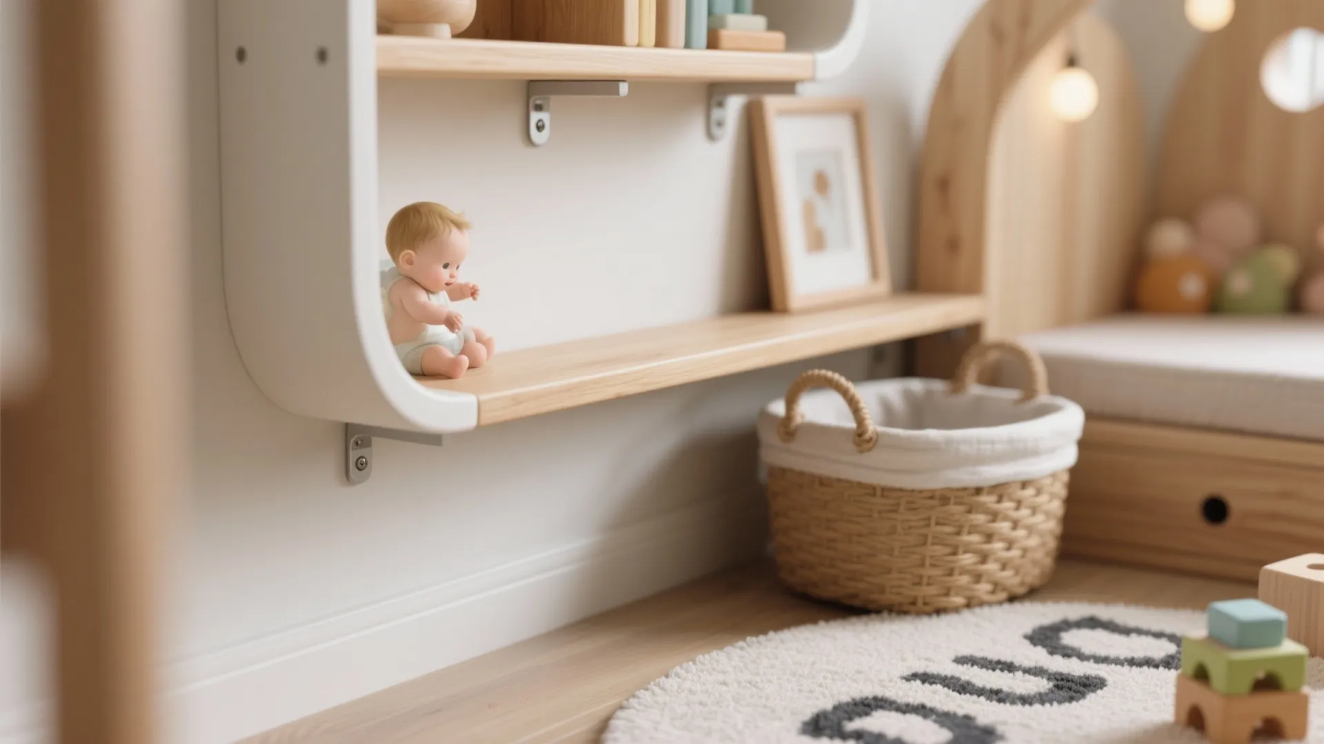 Micro play zones with safety-first details