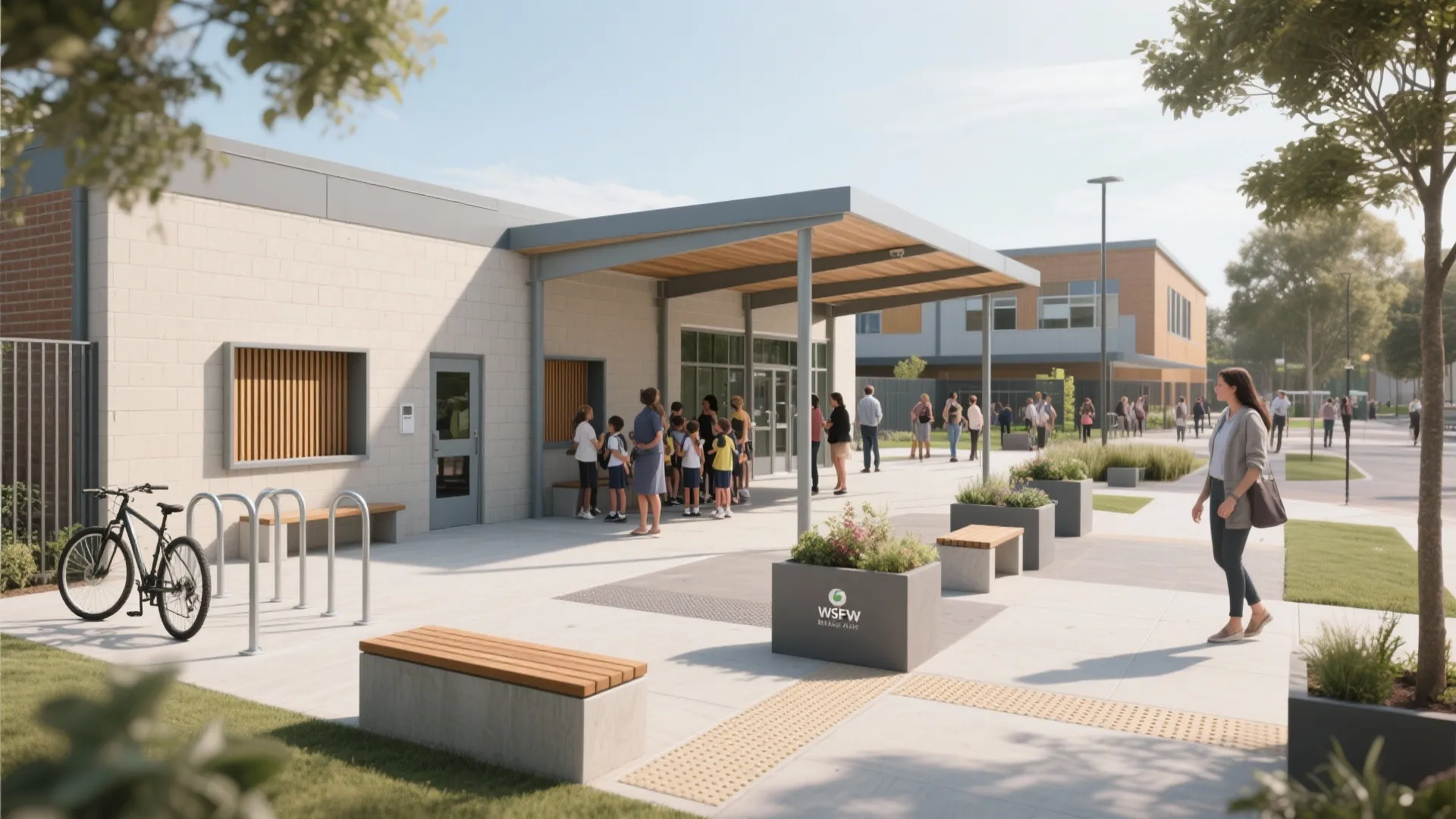 Multi-Functional Edge: Seating, Shade, and Micro-Plazas