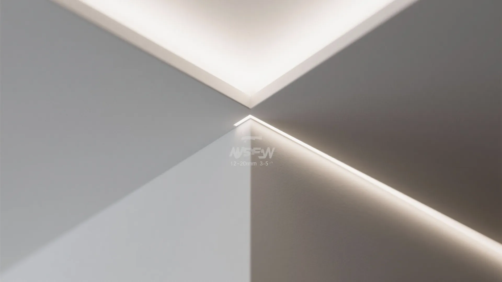 Monolithic Gypsum Plane with Micro-Recess