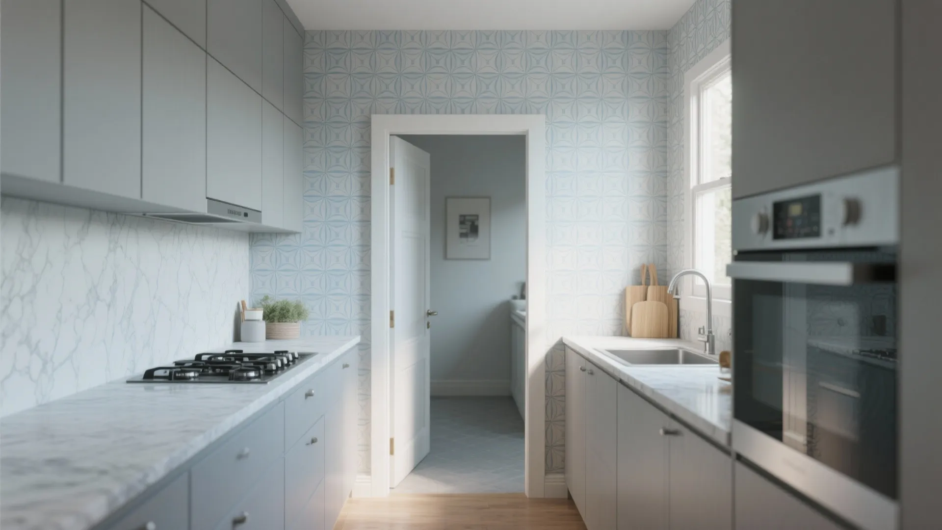 4. Small-scale repeats to enlarge the room