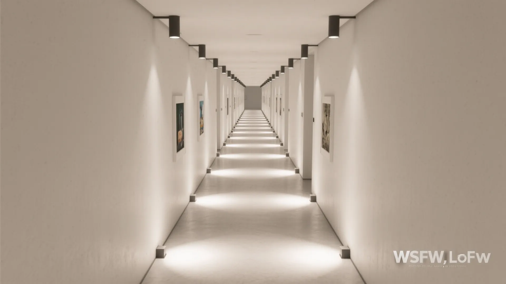 5) Minimalist Monolithic Ceiling with Micro Downlights