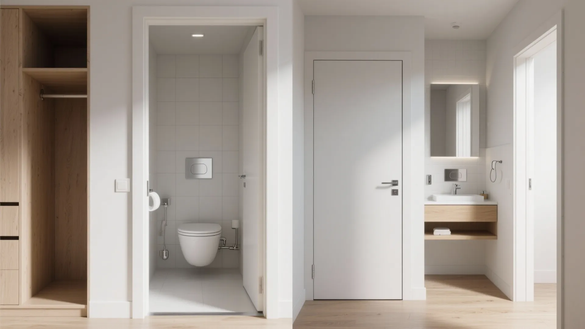 Small Footprint, Big Function: Micro Split Bathroom