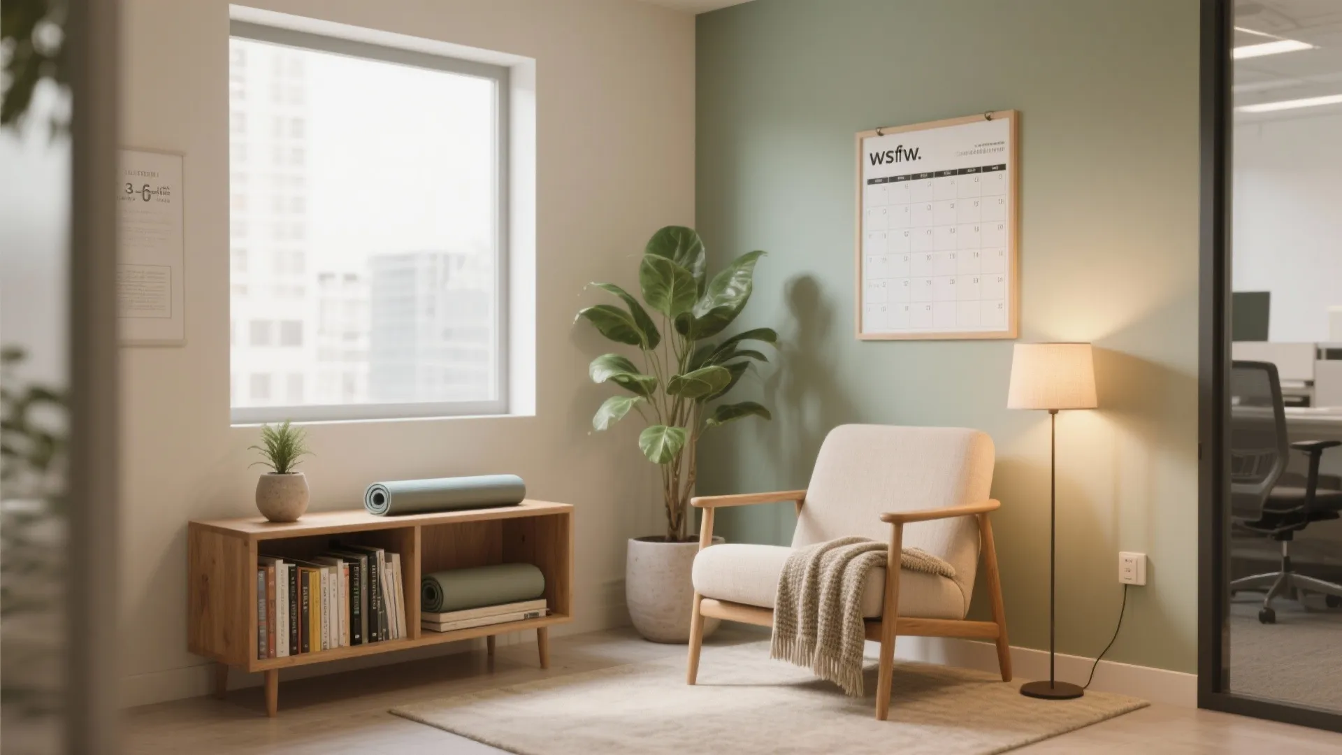 1. A micro wellness corner