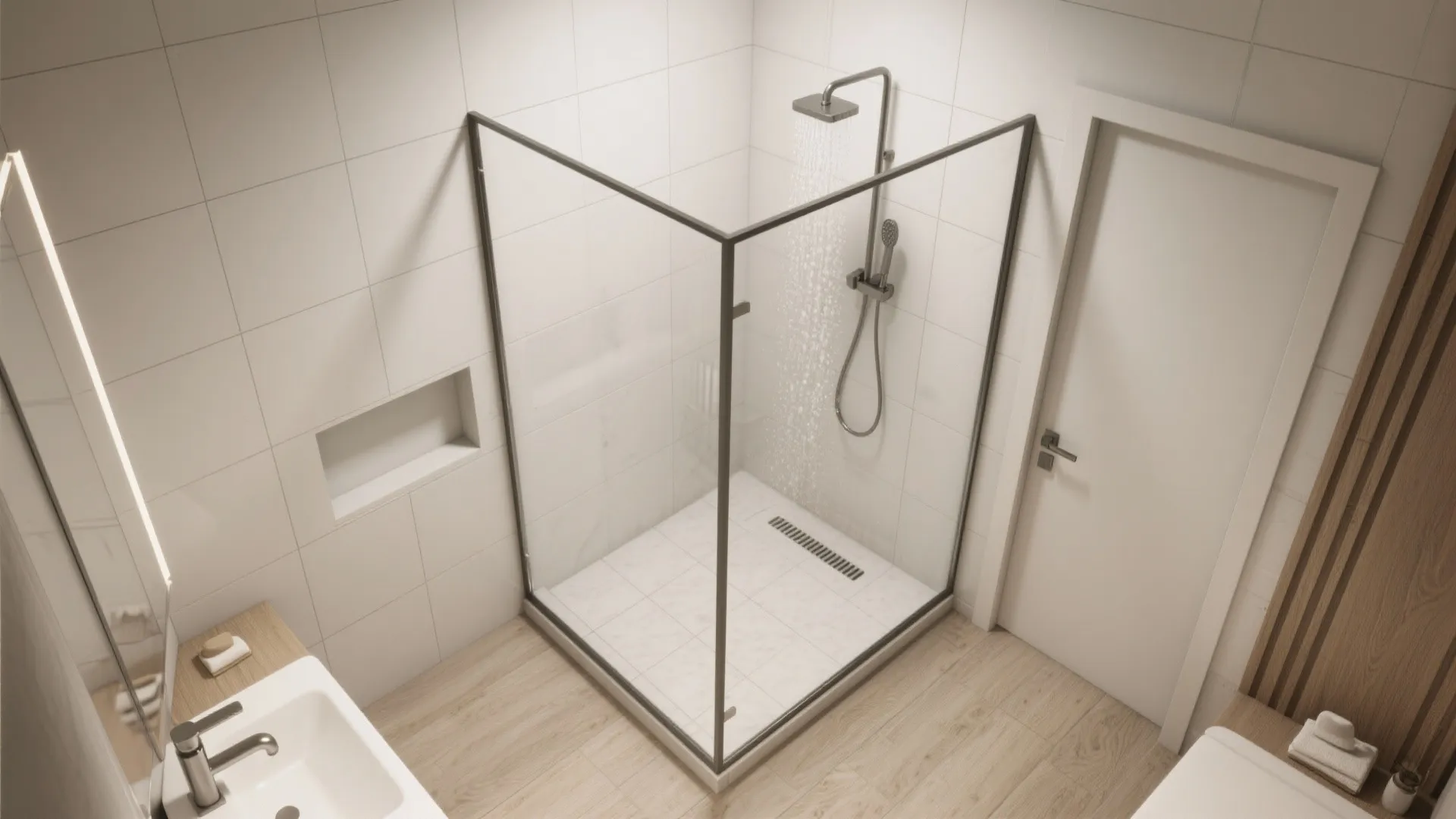 3) Treat it like a micro wet room