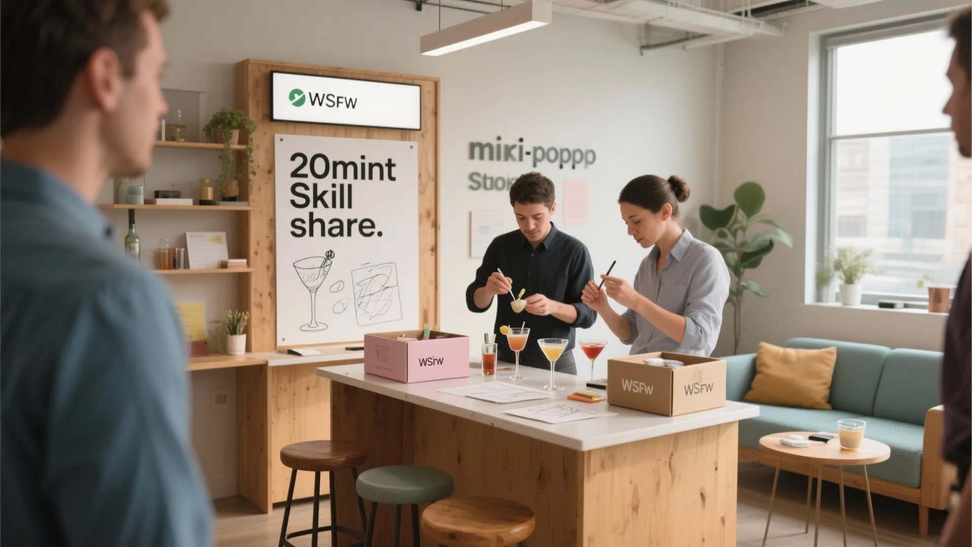 1. Micro Pop-up Workshops (Skill Share Stations)