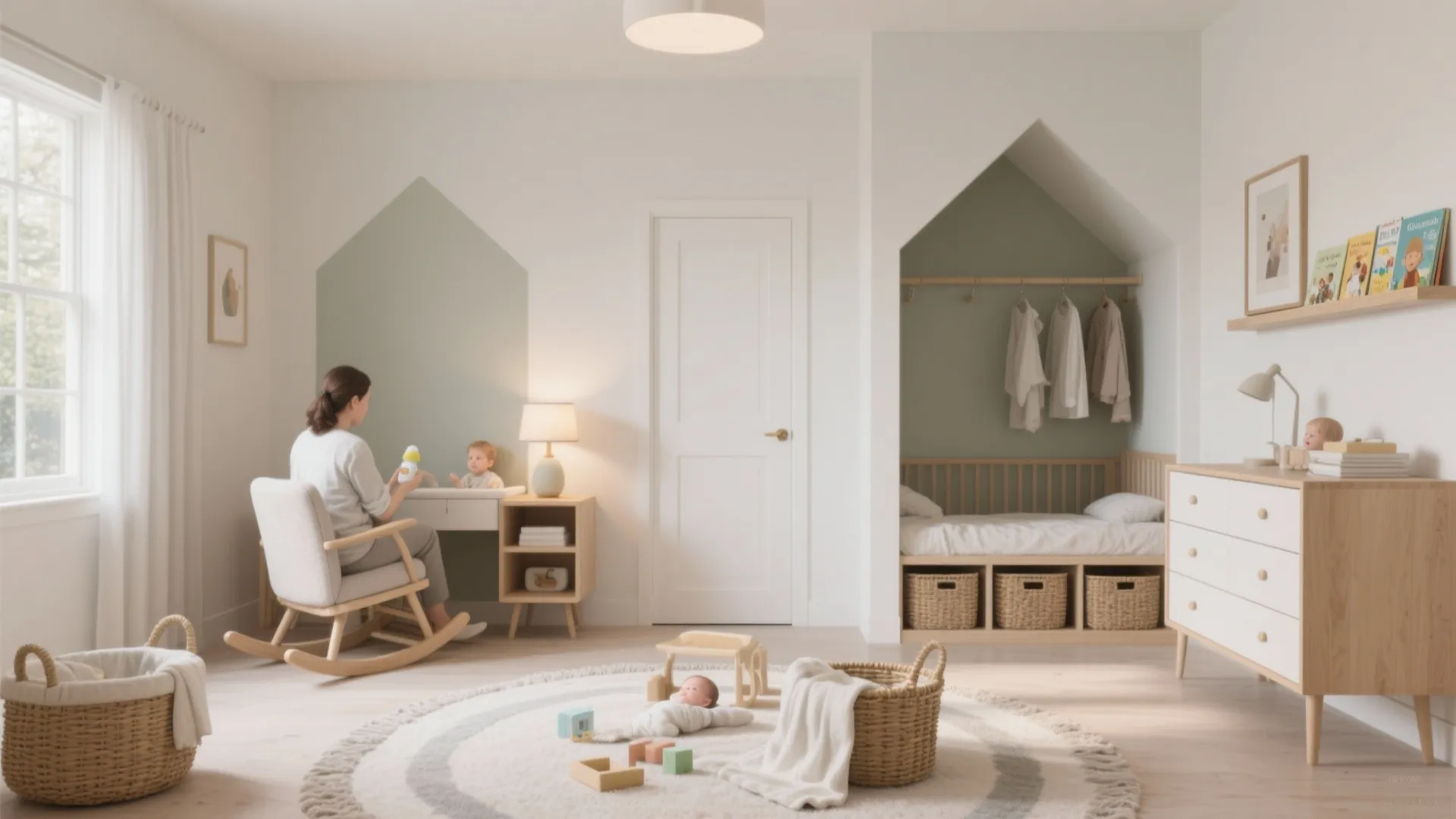 Micro-zones: feed, play, and wardrobe in balance