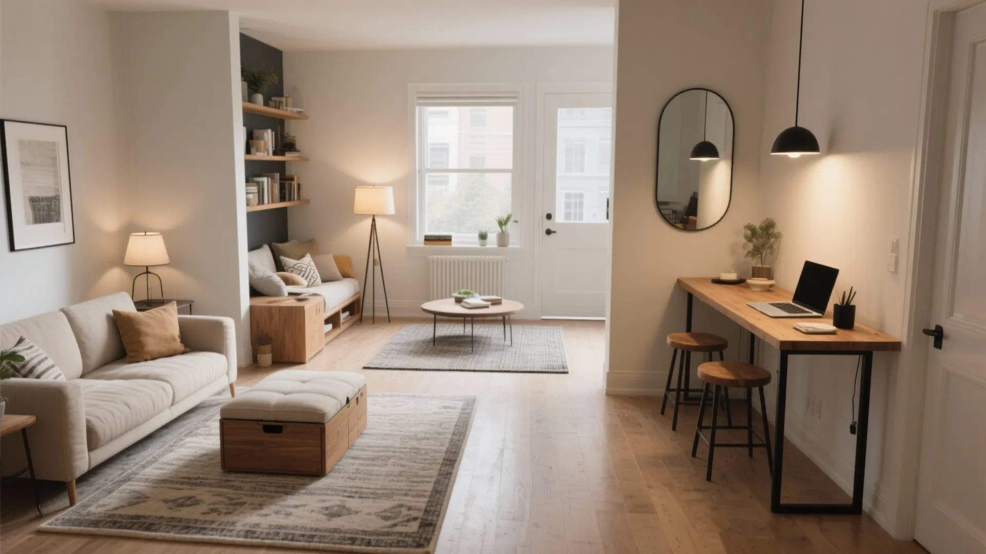 Micro-Zones with Multipurpose Furniture