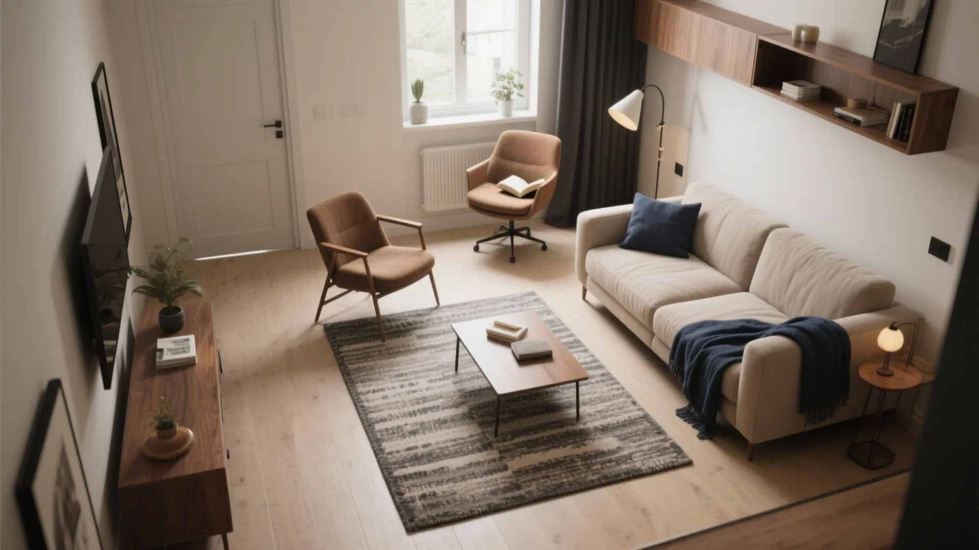 5) Micro-zones with rugs and smart layouts