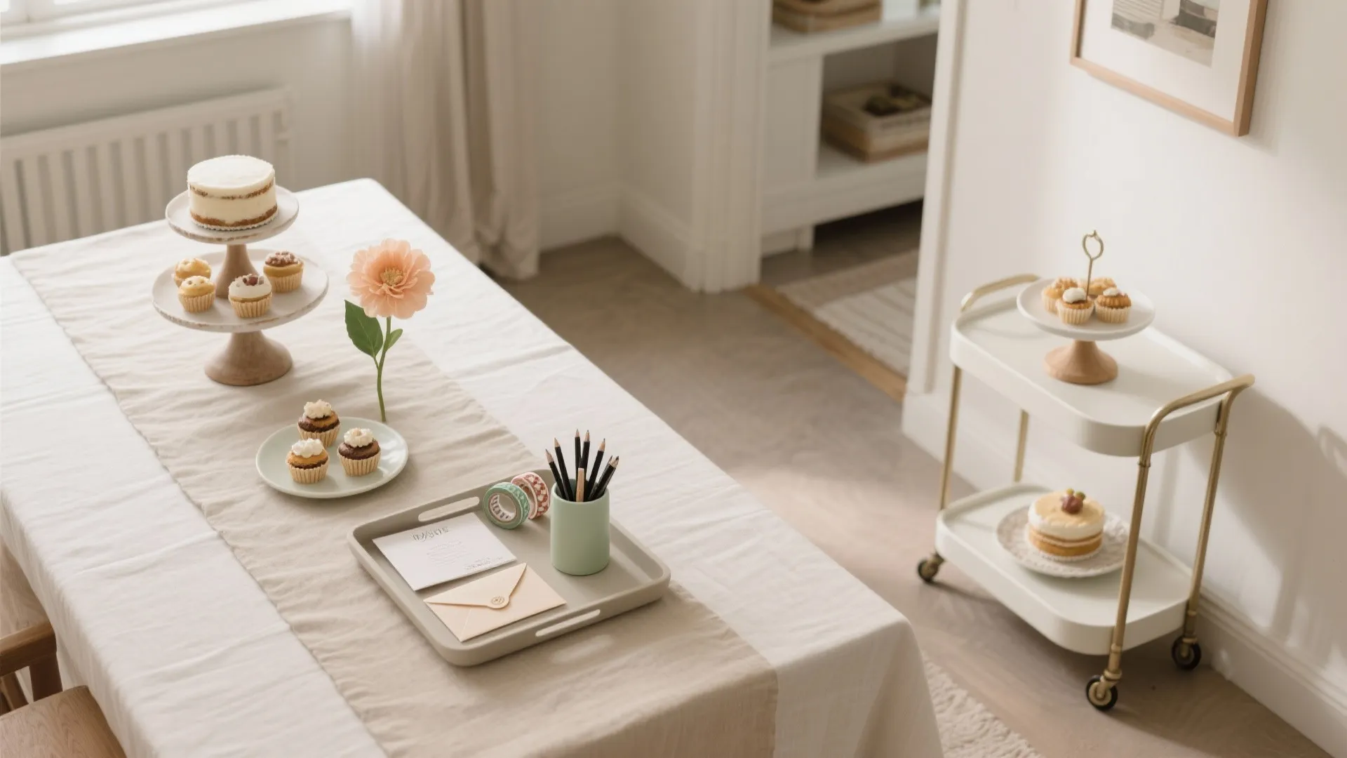 Micro-Zone Party: Tablescape, Keepsakes, and a Mini “Sweet” Cart