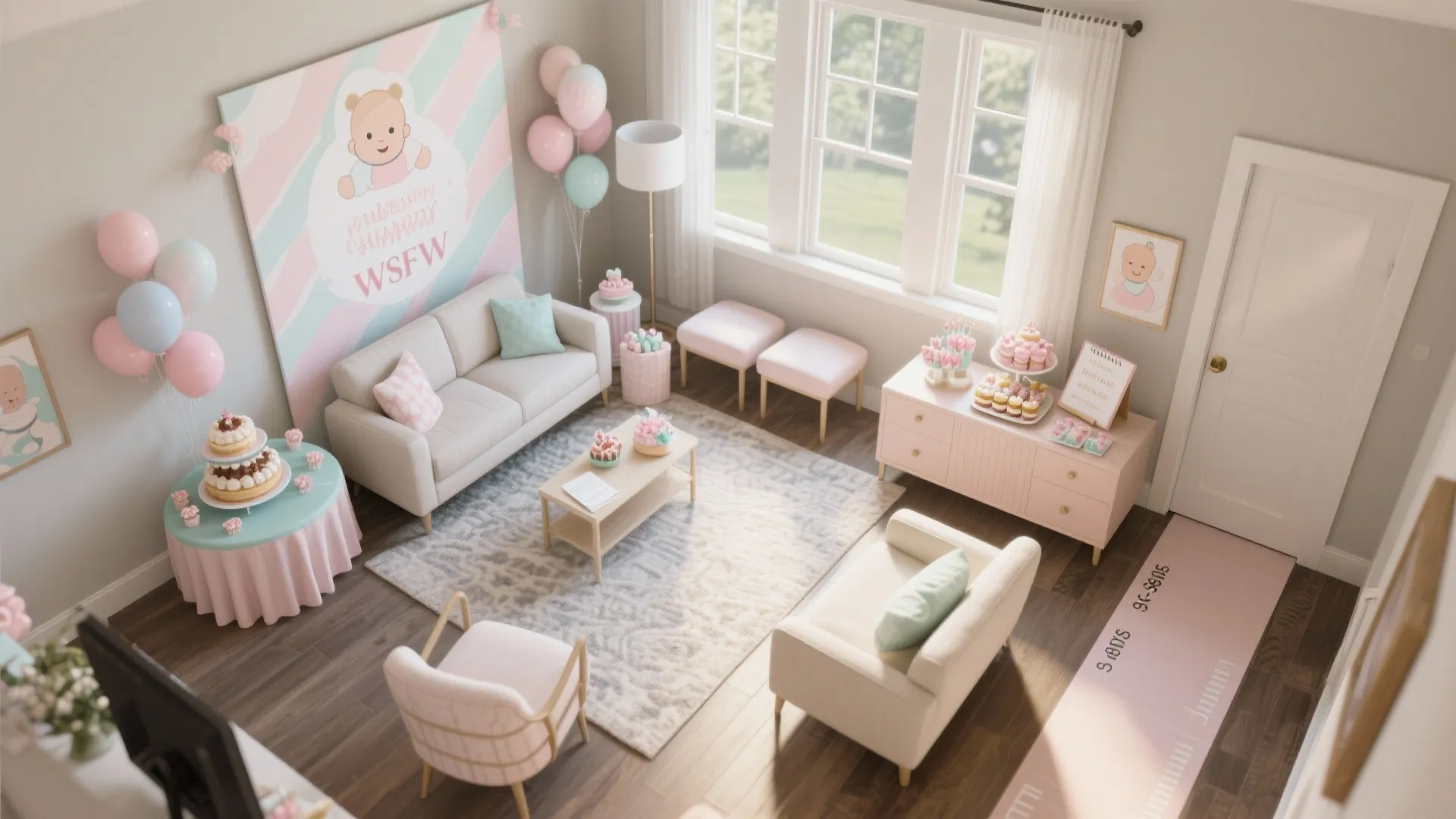 Statement Backdrop + Micro Zones