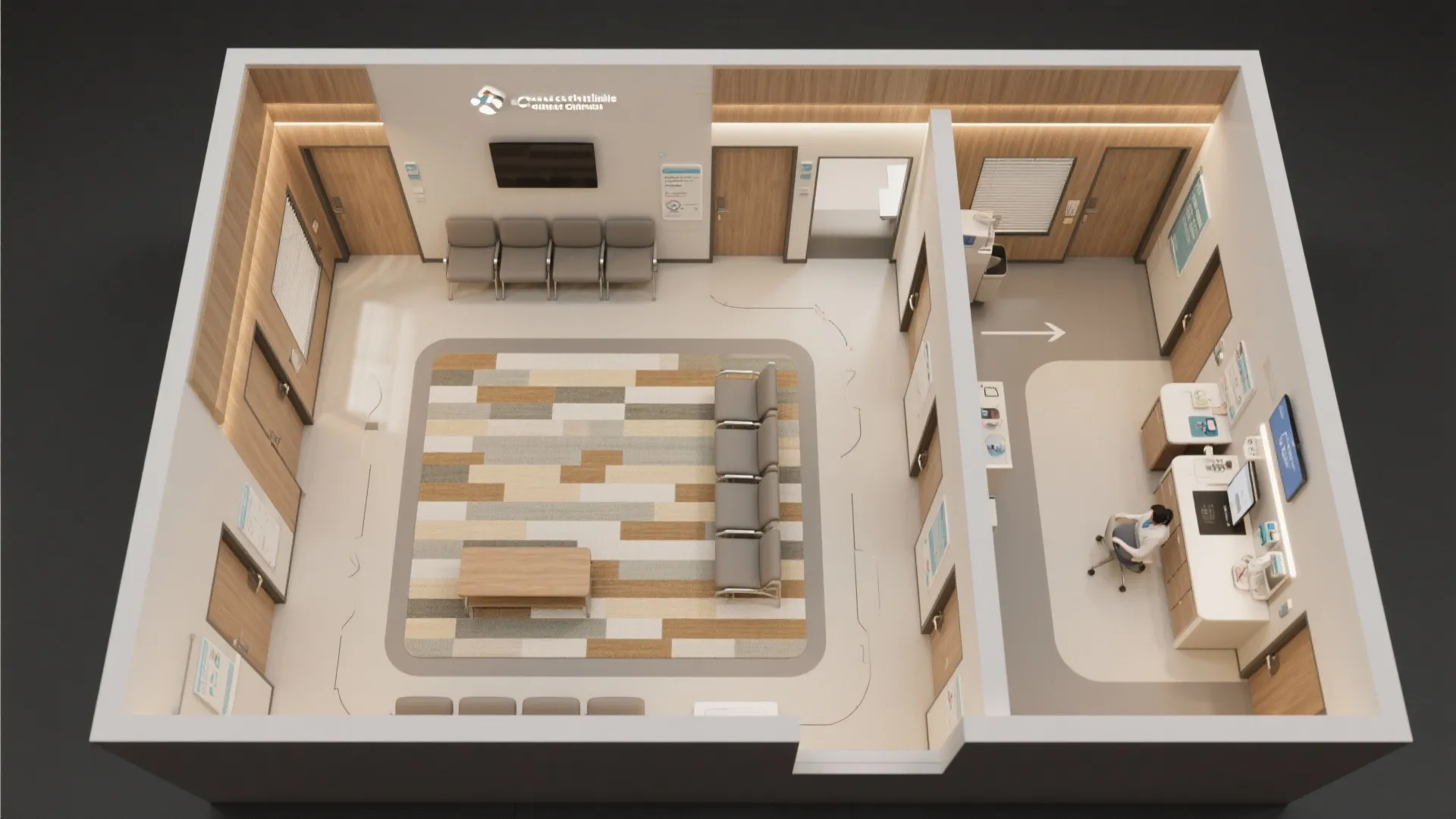 3. Clear circulation with micro-zoning