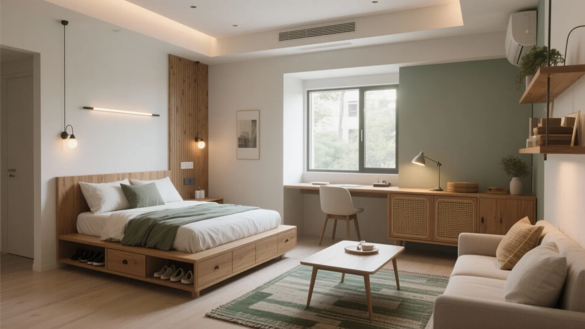 Built-in multifunction and micro-zoning