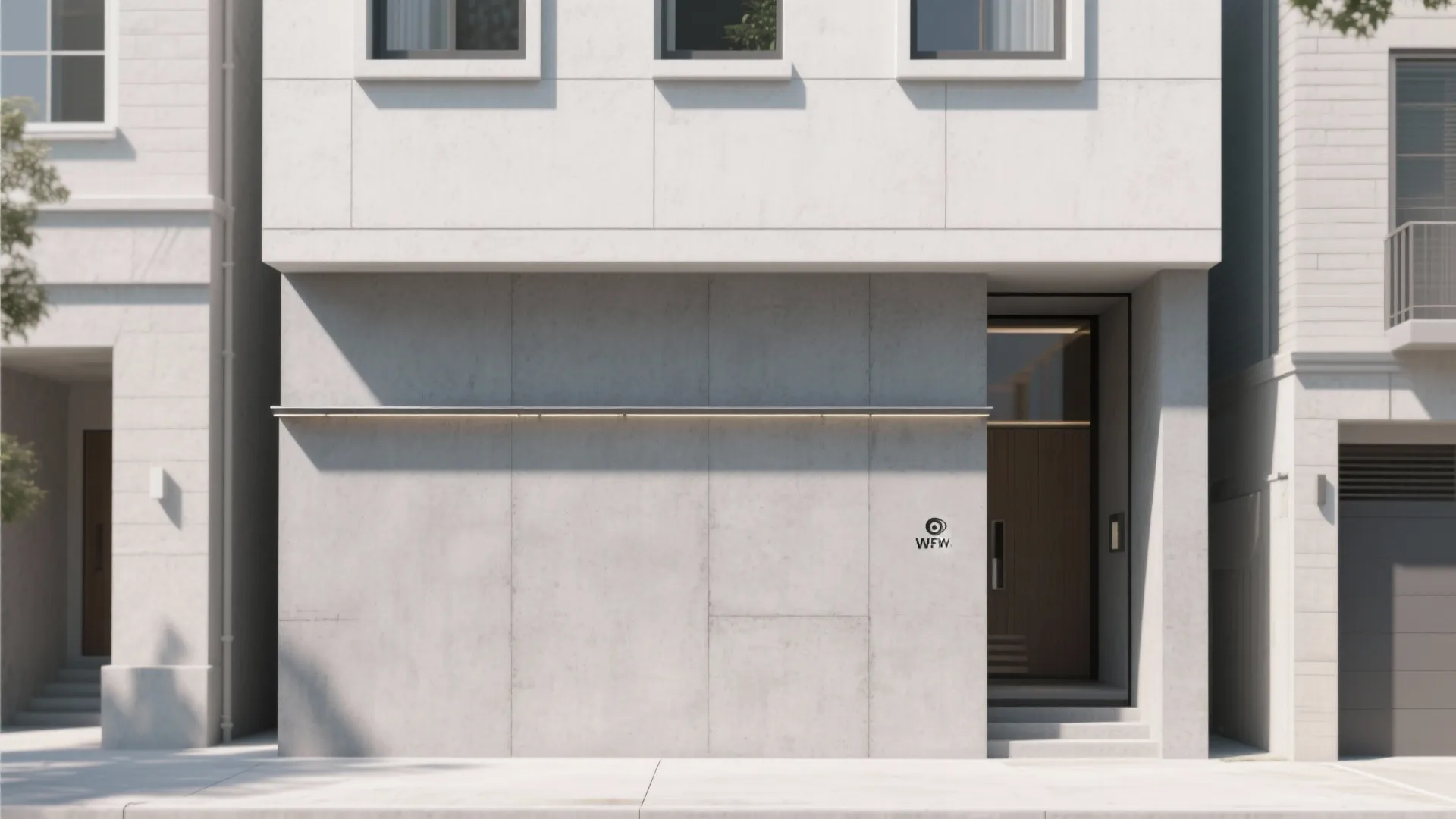 Microcement and fine plaster: the calm canvas