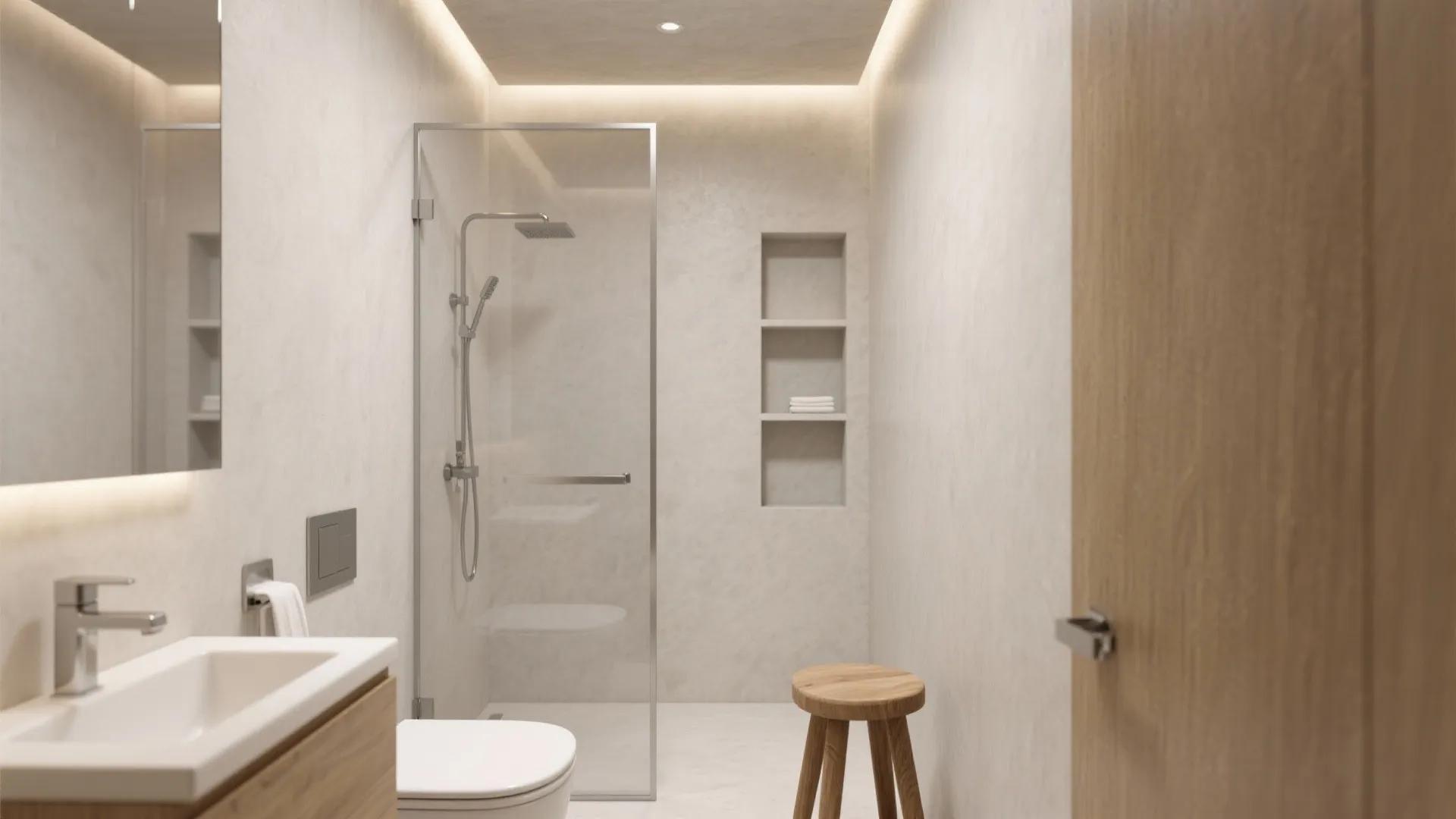 Microcement in Bathrooms and Entryways