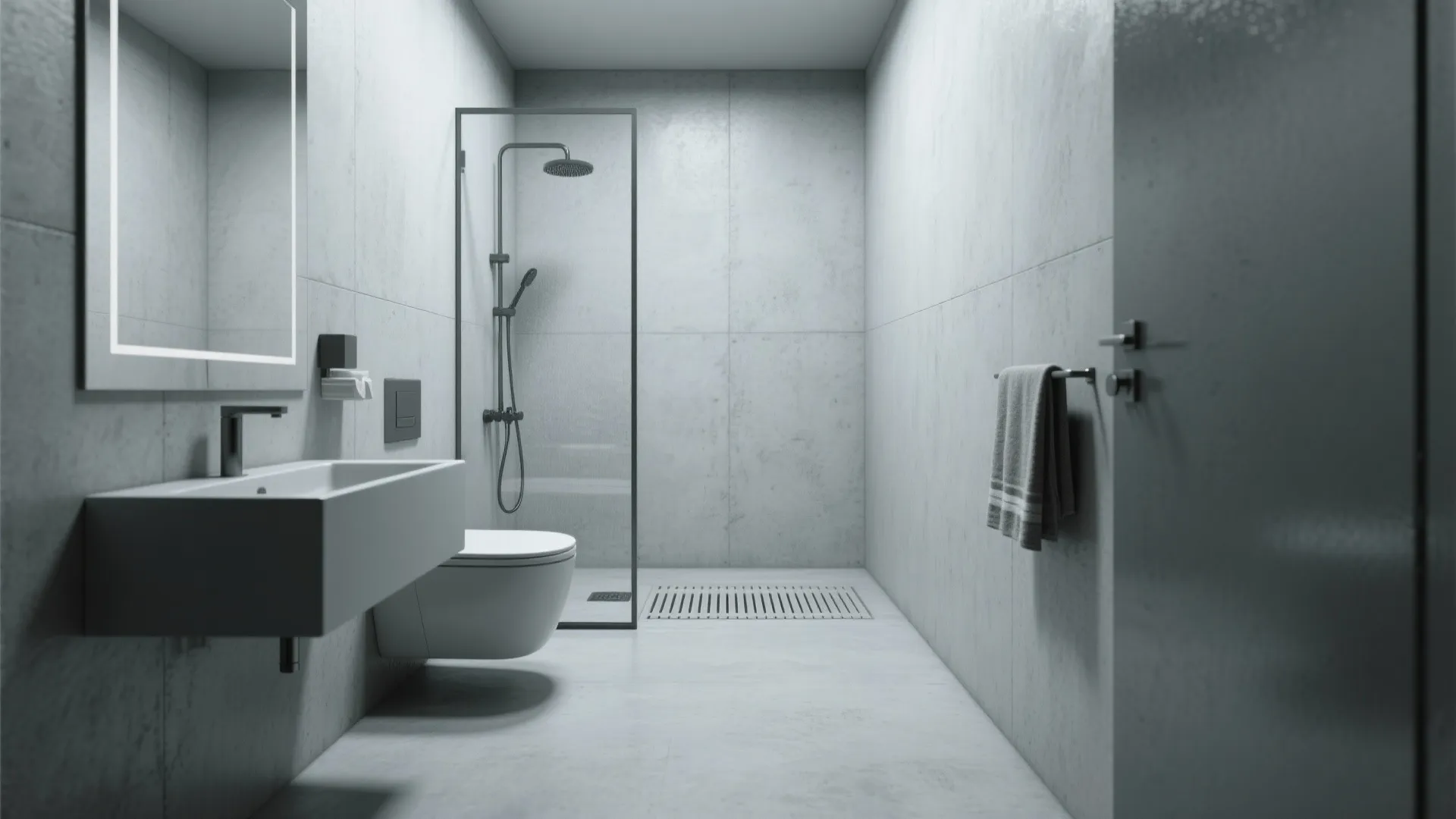 5. Polished concrete or microcement