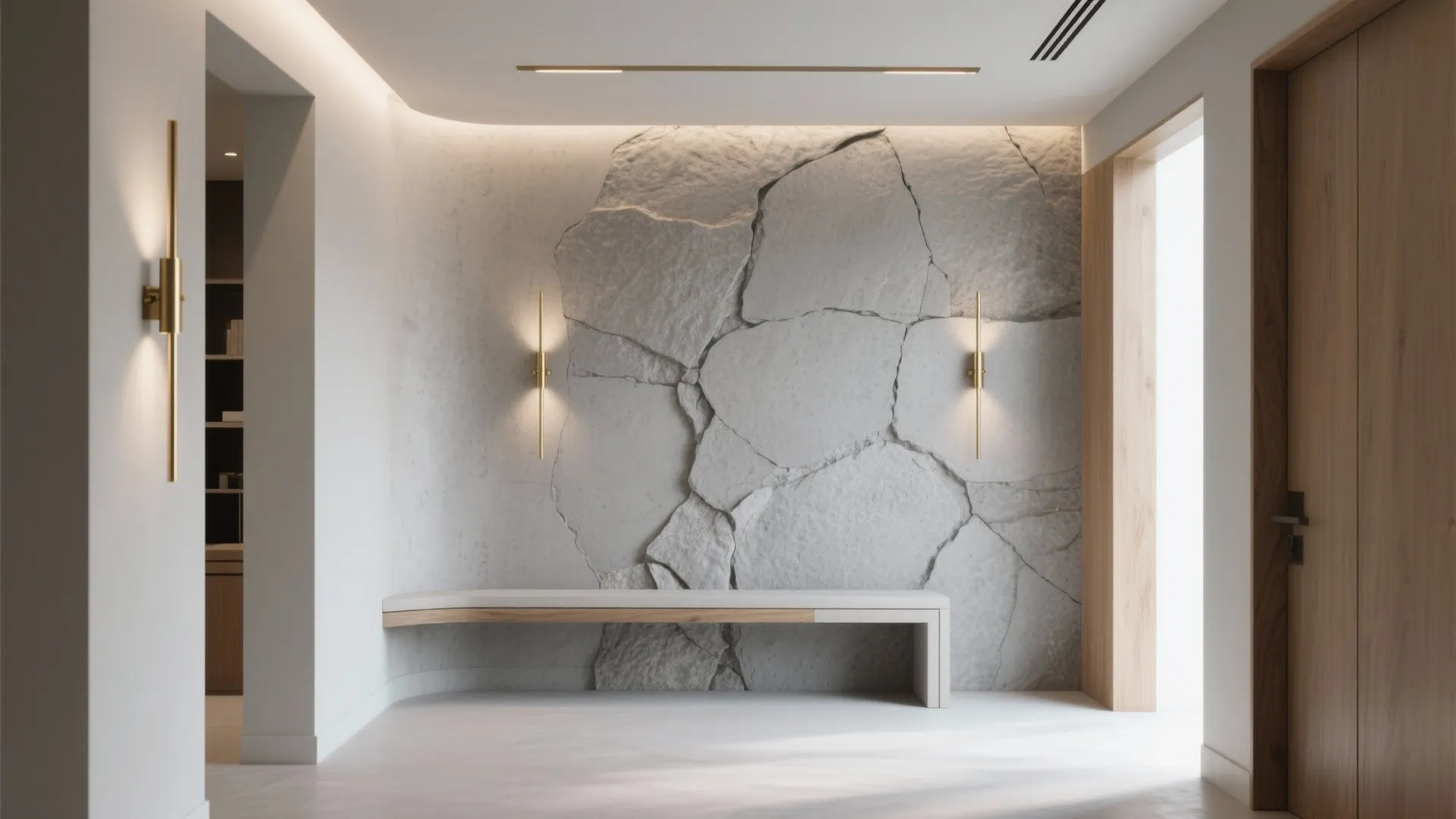 Textured Microcement Accent Wall