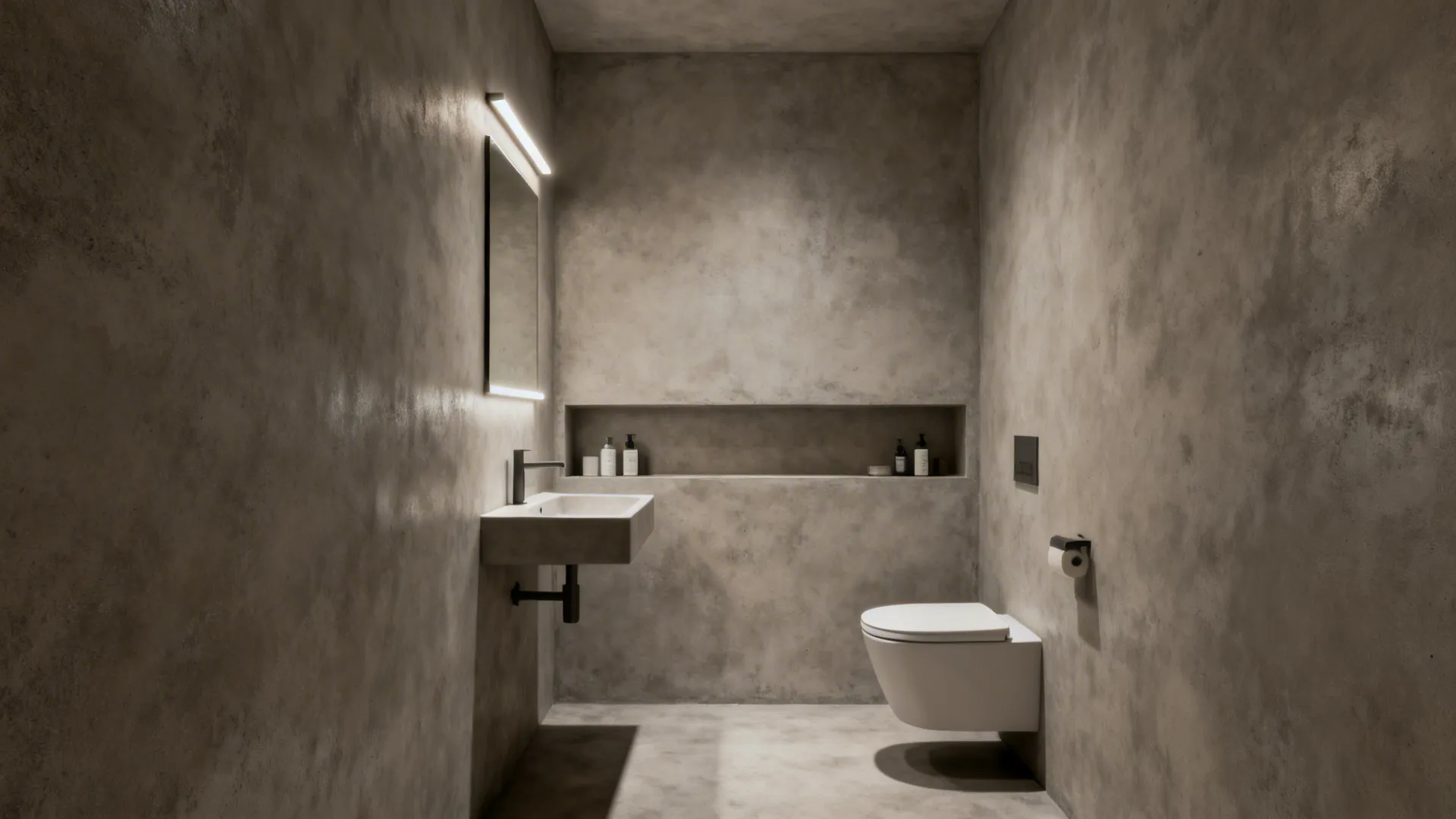 2. Microcement for a Seamless Look