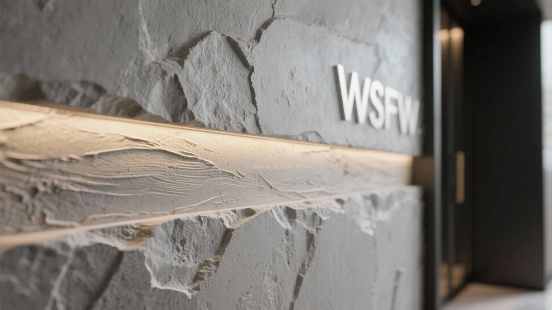 Textured Microcement Accent Wall