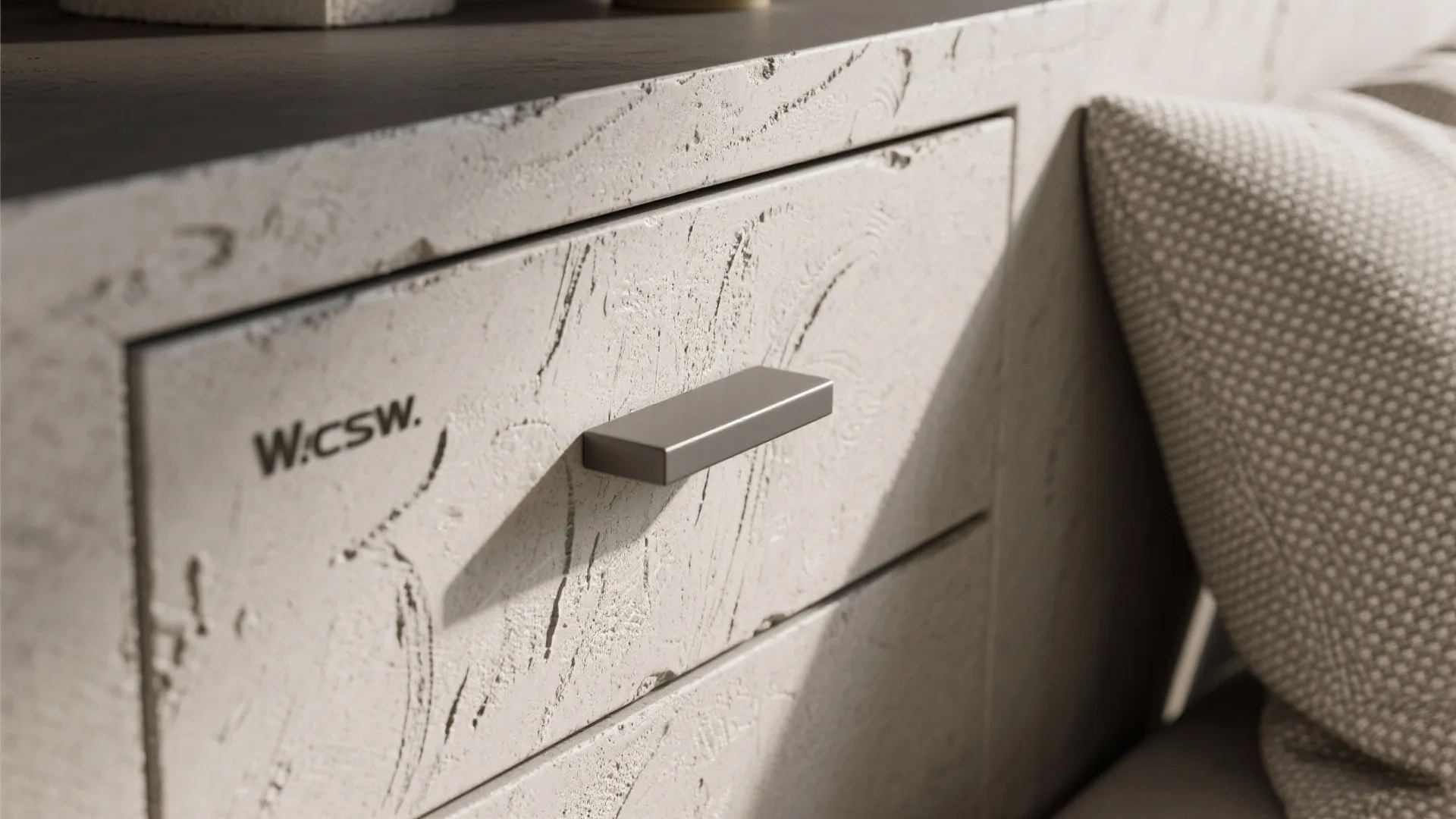 Statement wall with durable texture