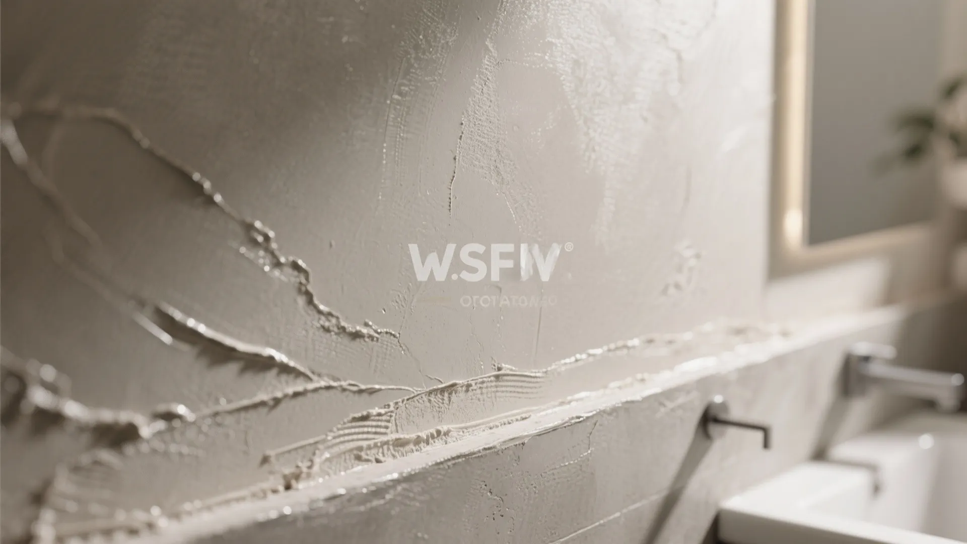 2. Durable microcement skim with a satin sealer