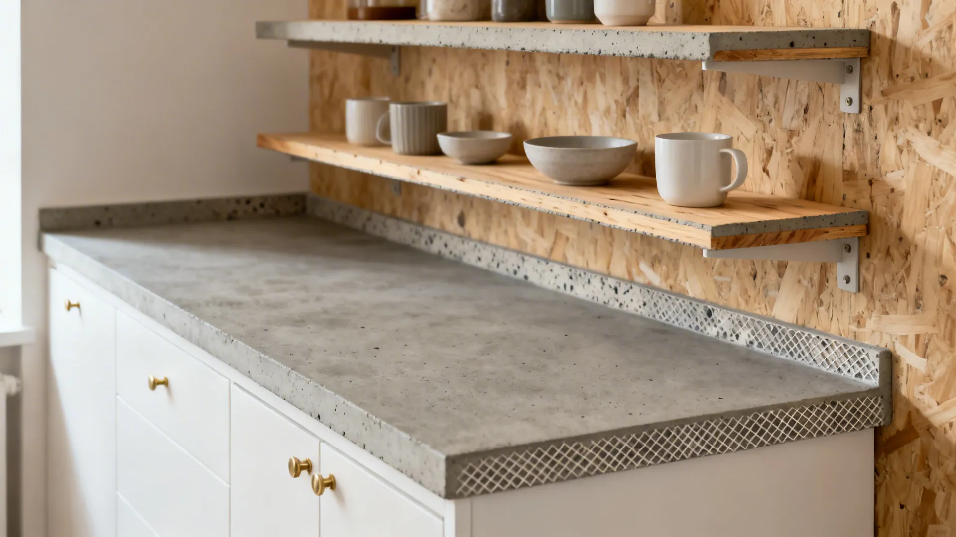 Microcement Wrap on Plywood Cores