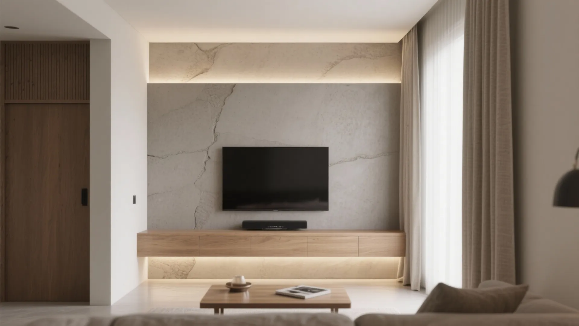 Sleek Microcement Feature Walls