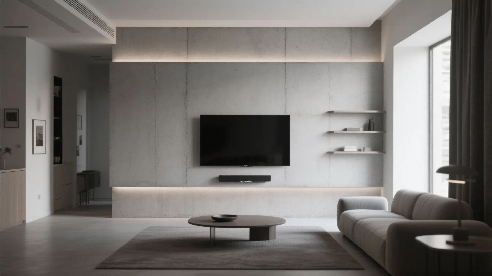 Microcement Feature Walls in Compact Rooms