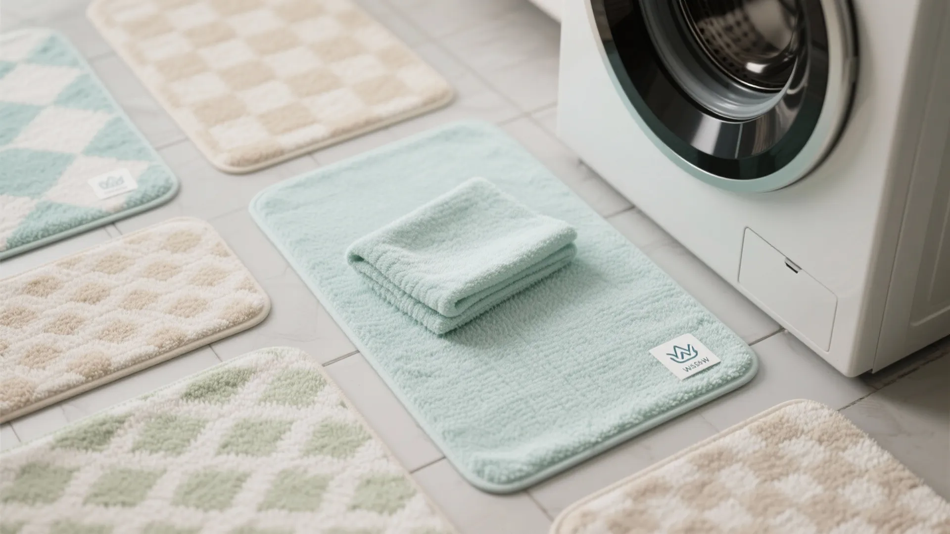 Thin, quick-dry microfiber mats