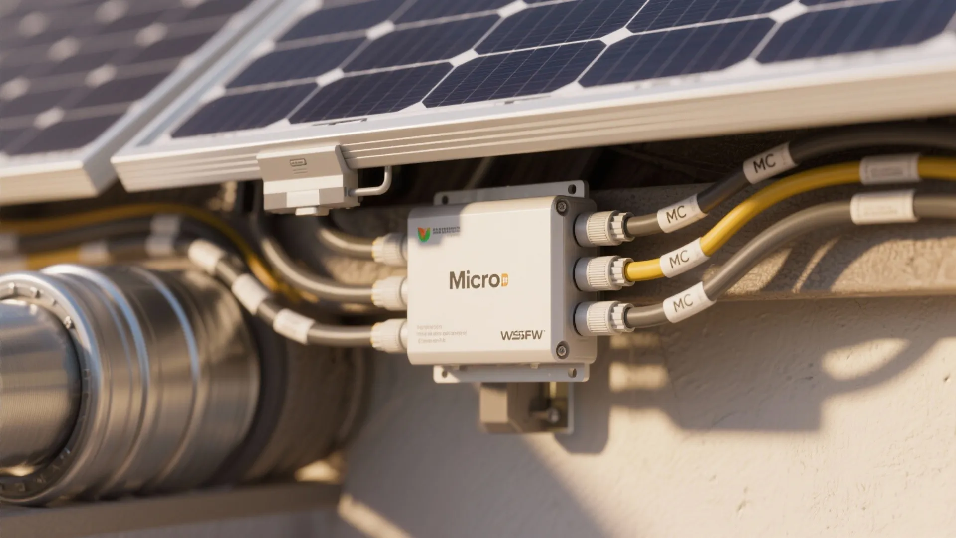 4. Microinverters and distributed wiring for safety