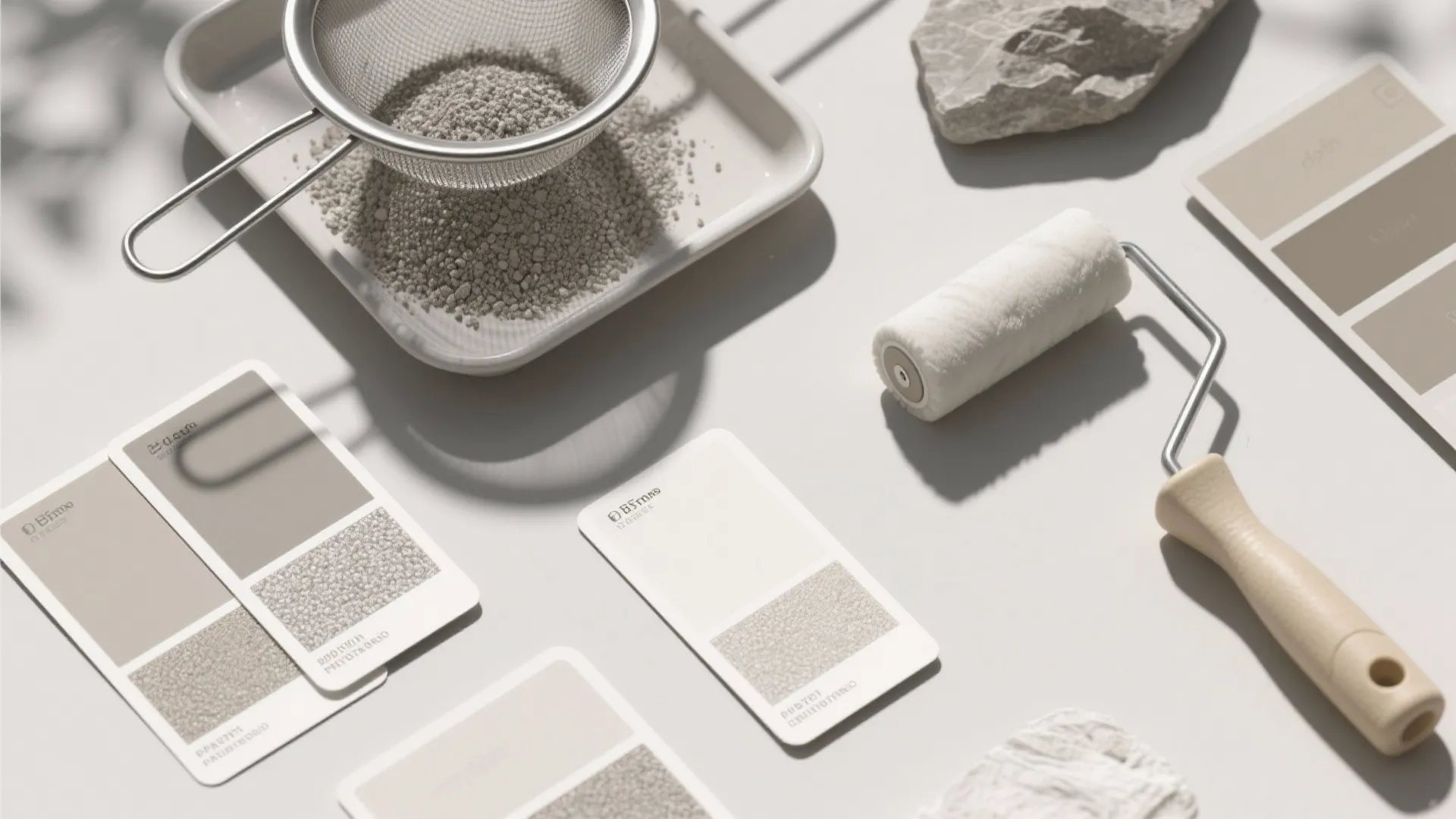 5) Microtextures: Sand-Additive Paint and Mineral Grit