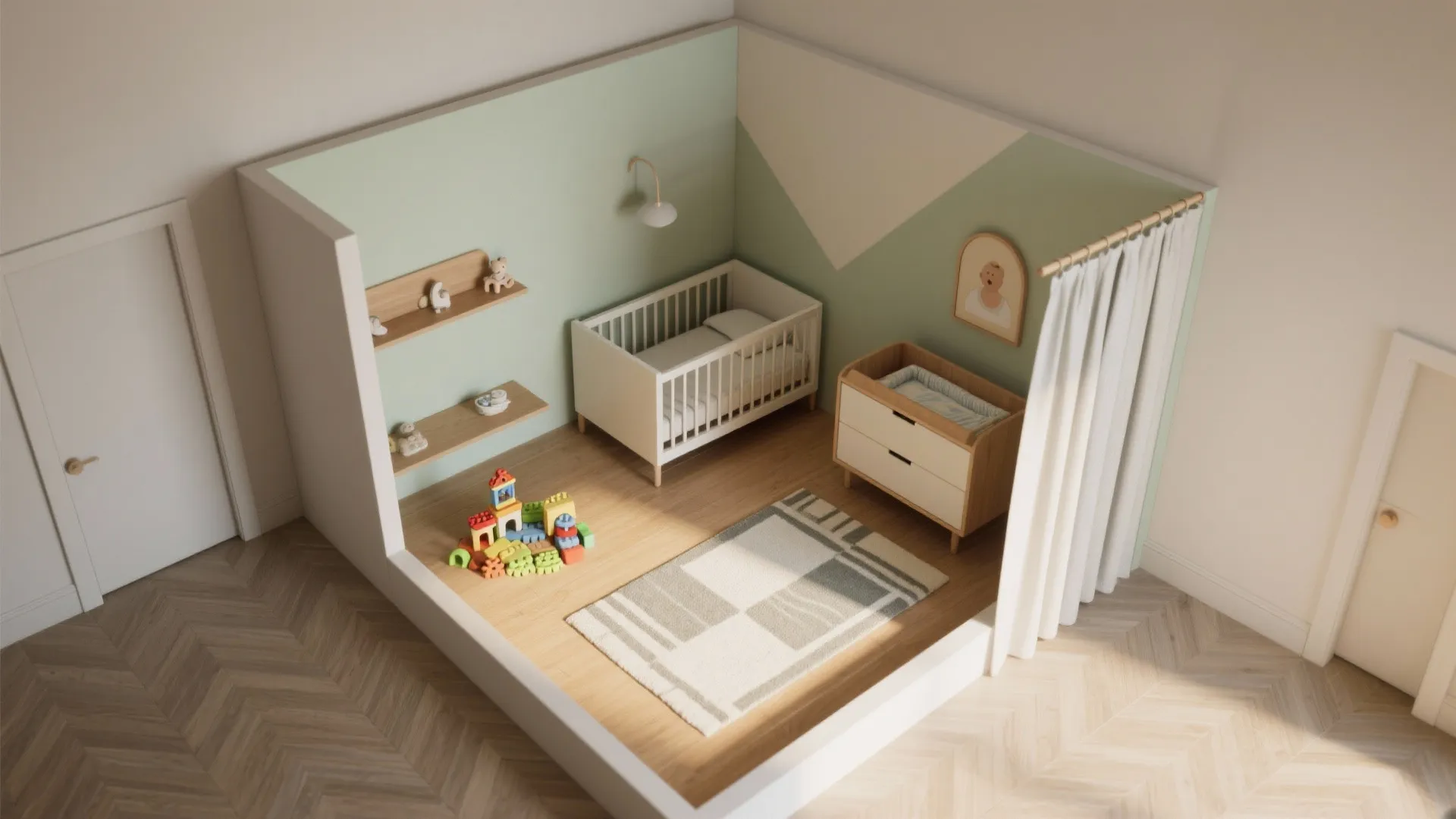 3. Create micro-zones with soft dividers