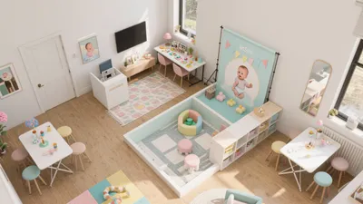 Pastel Playroom Design for Toddlers – Safe, Fun & Functional