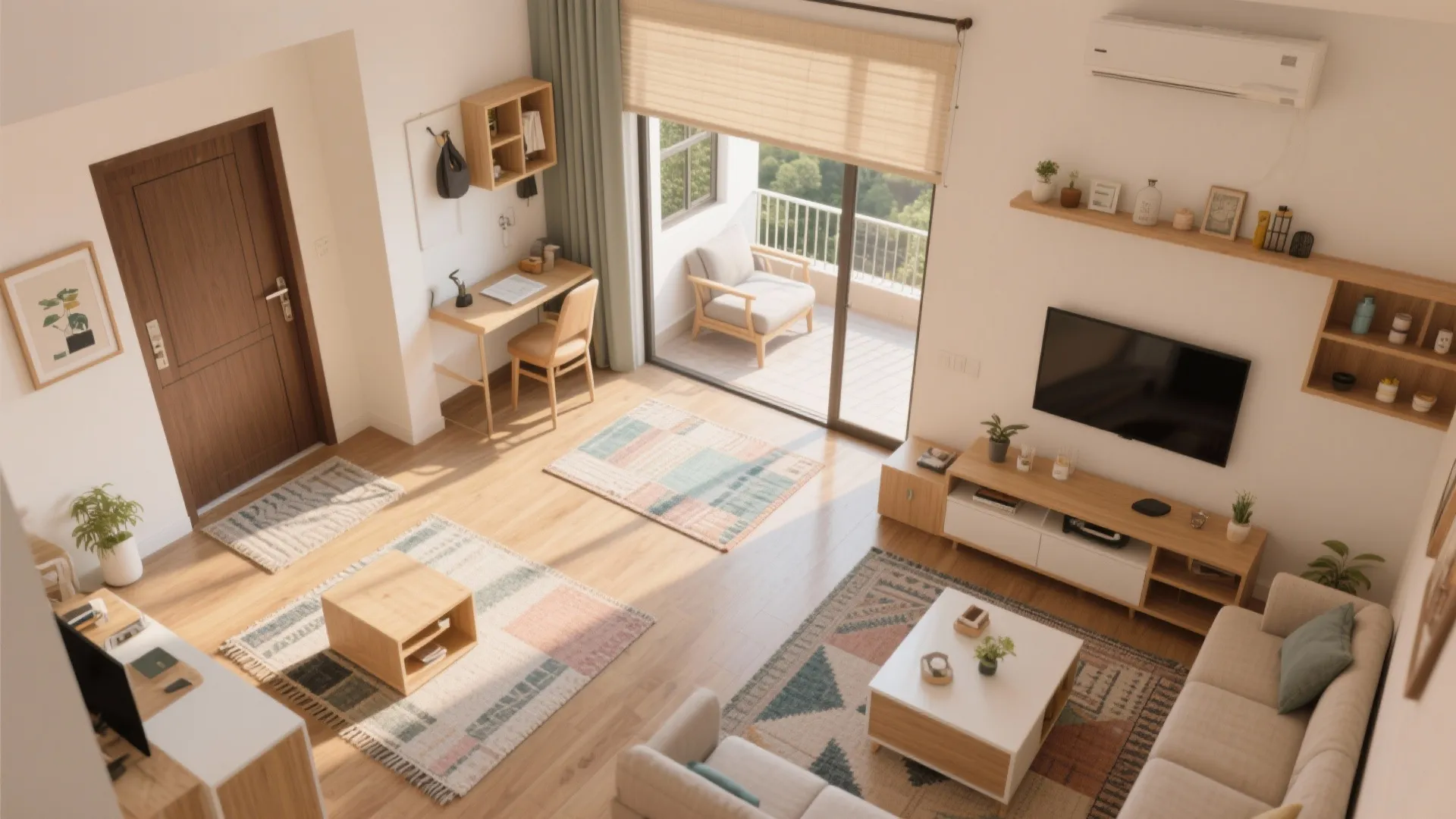 5) Multi-functional furniture and micro-zones that flex