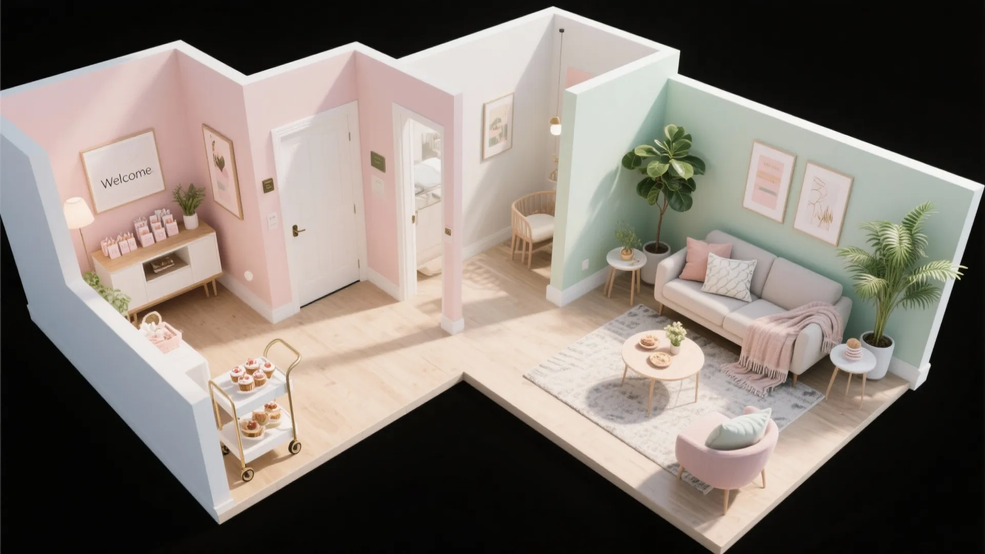 Micro-Zones: Seating Nooks, Treat Carts, and Welcome Moments