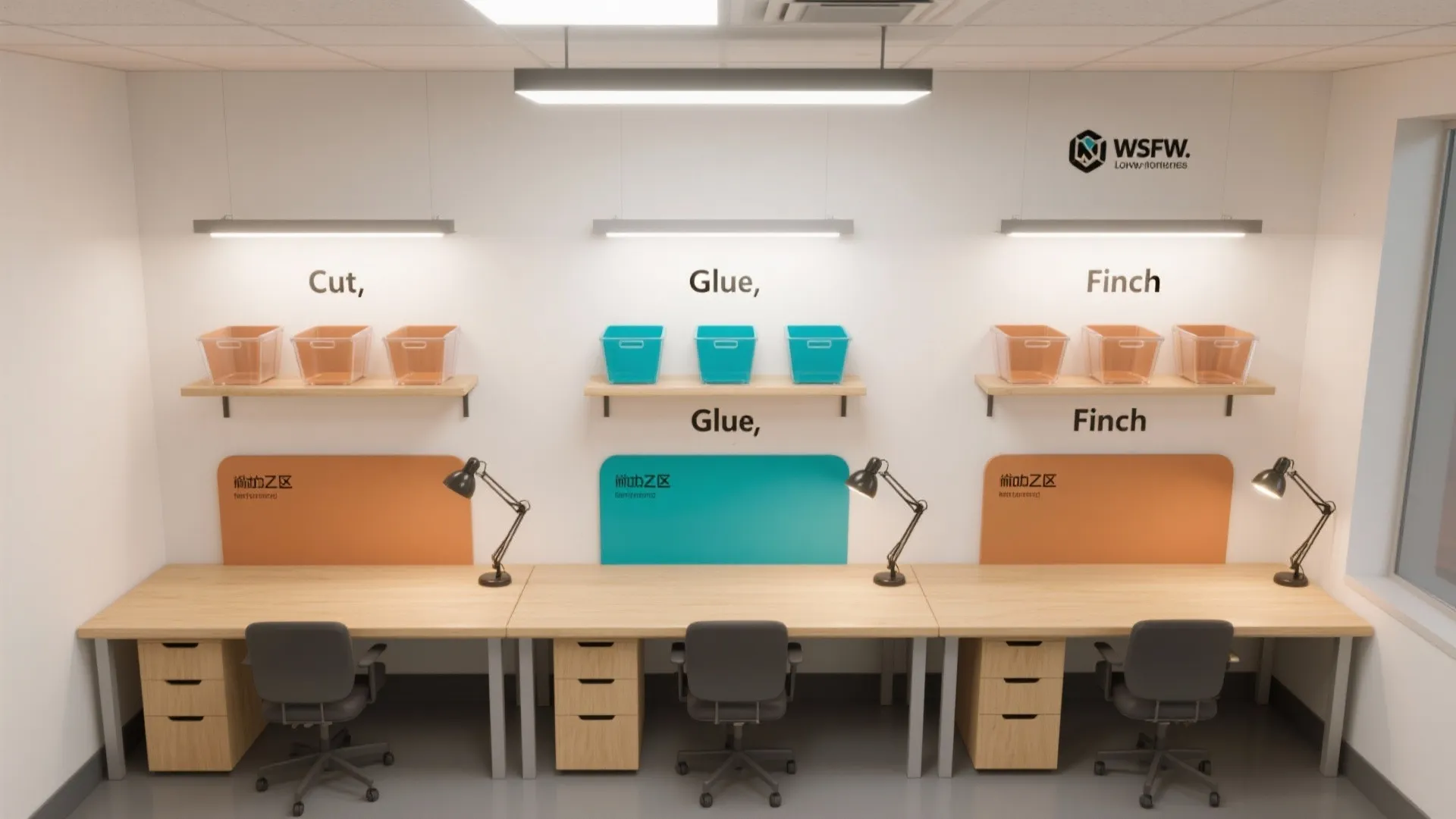 Color-coded micro-zones and smart lighting