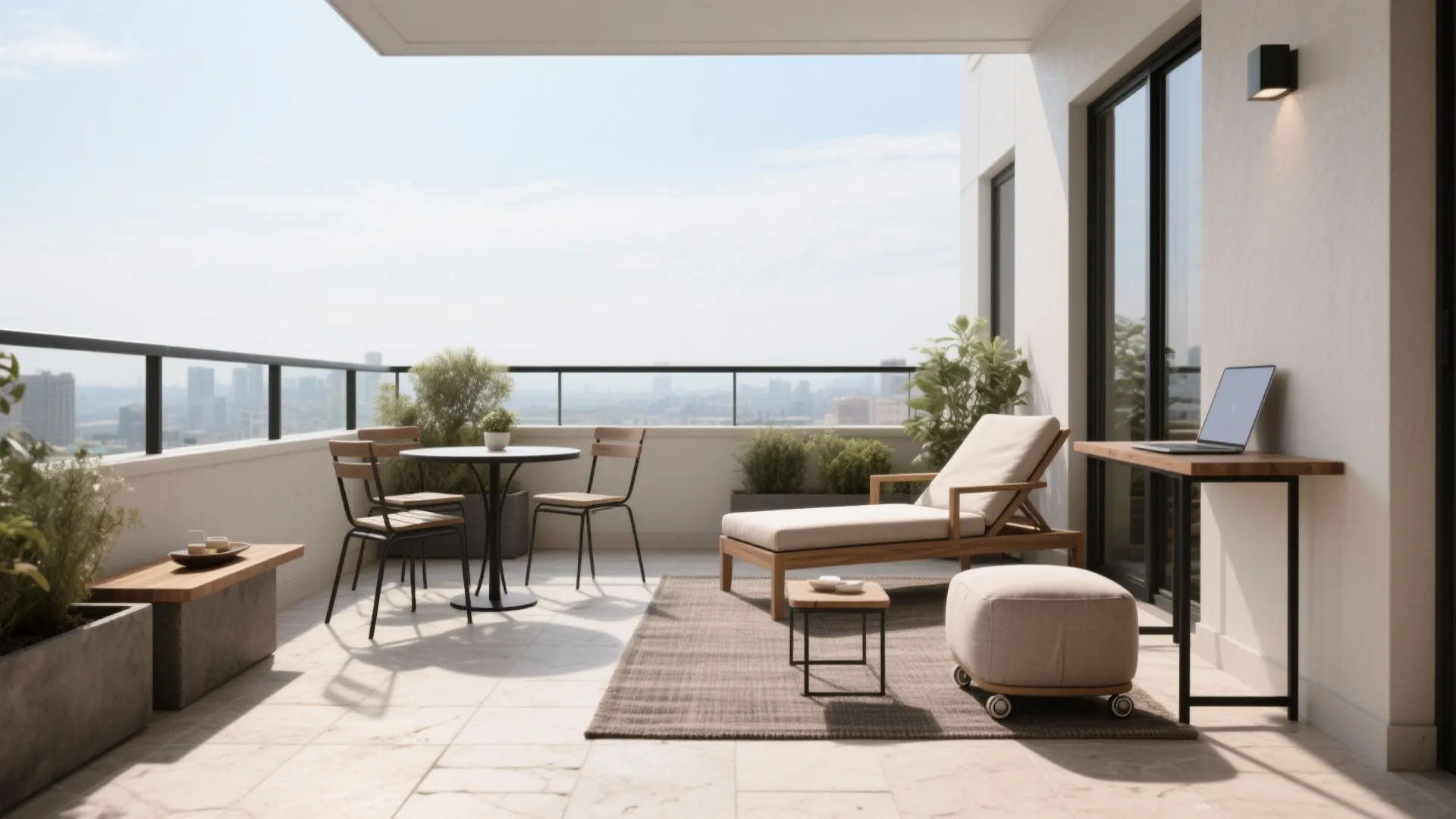 Micro-Zones: Dining, Spa, and a Work-Nook with a View