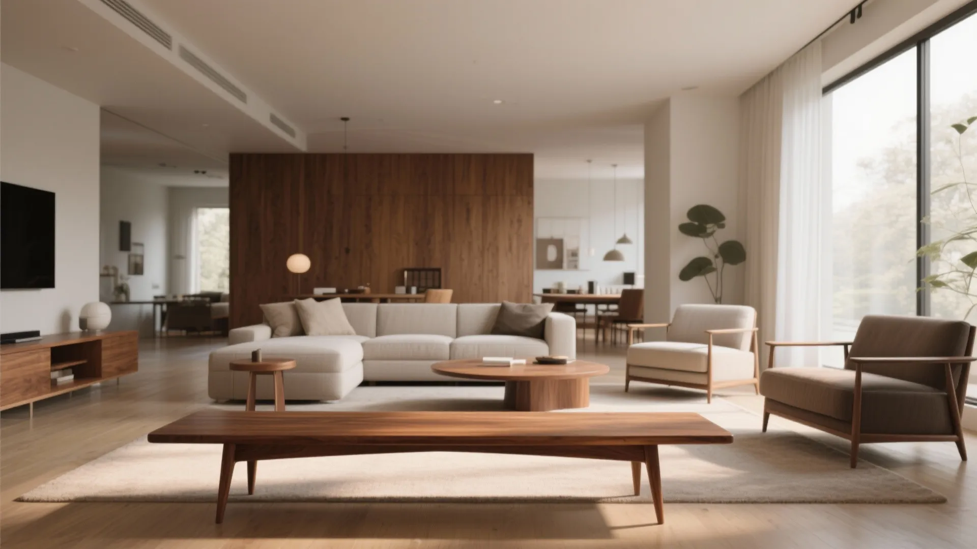 3. Mid-century Modern Bench