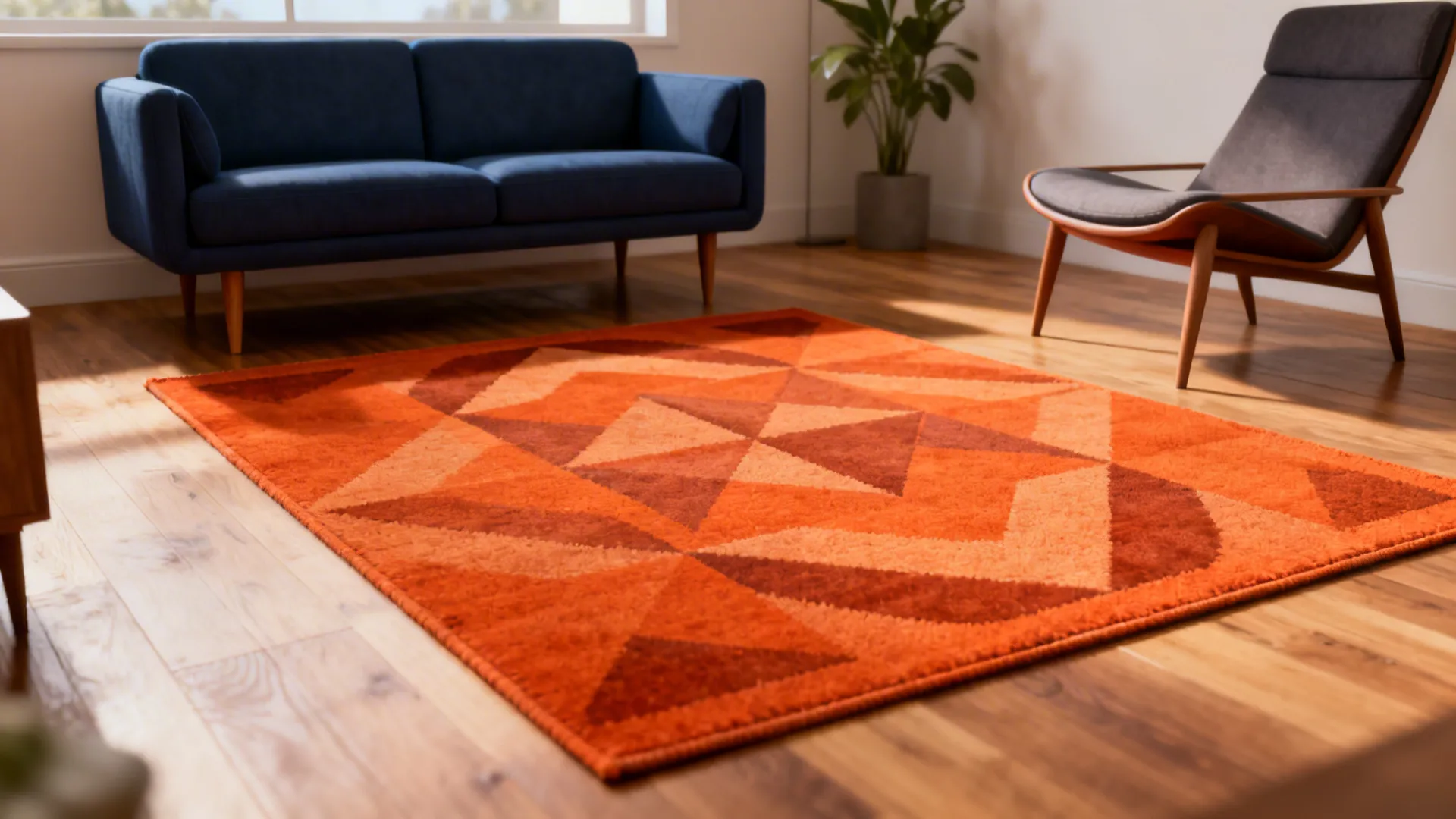 5 Mid-Century Rugs for Living Room Ideas