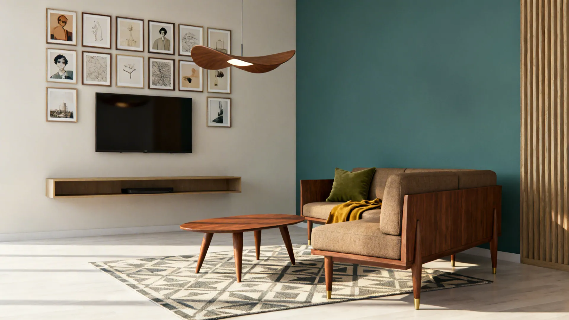5 Mid-Century Modern Living Room Set Ideas