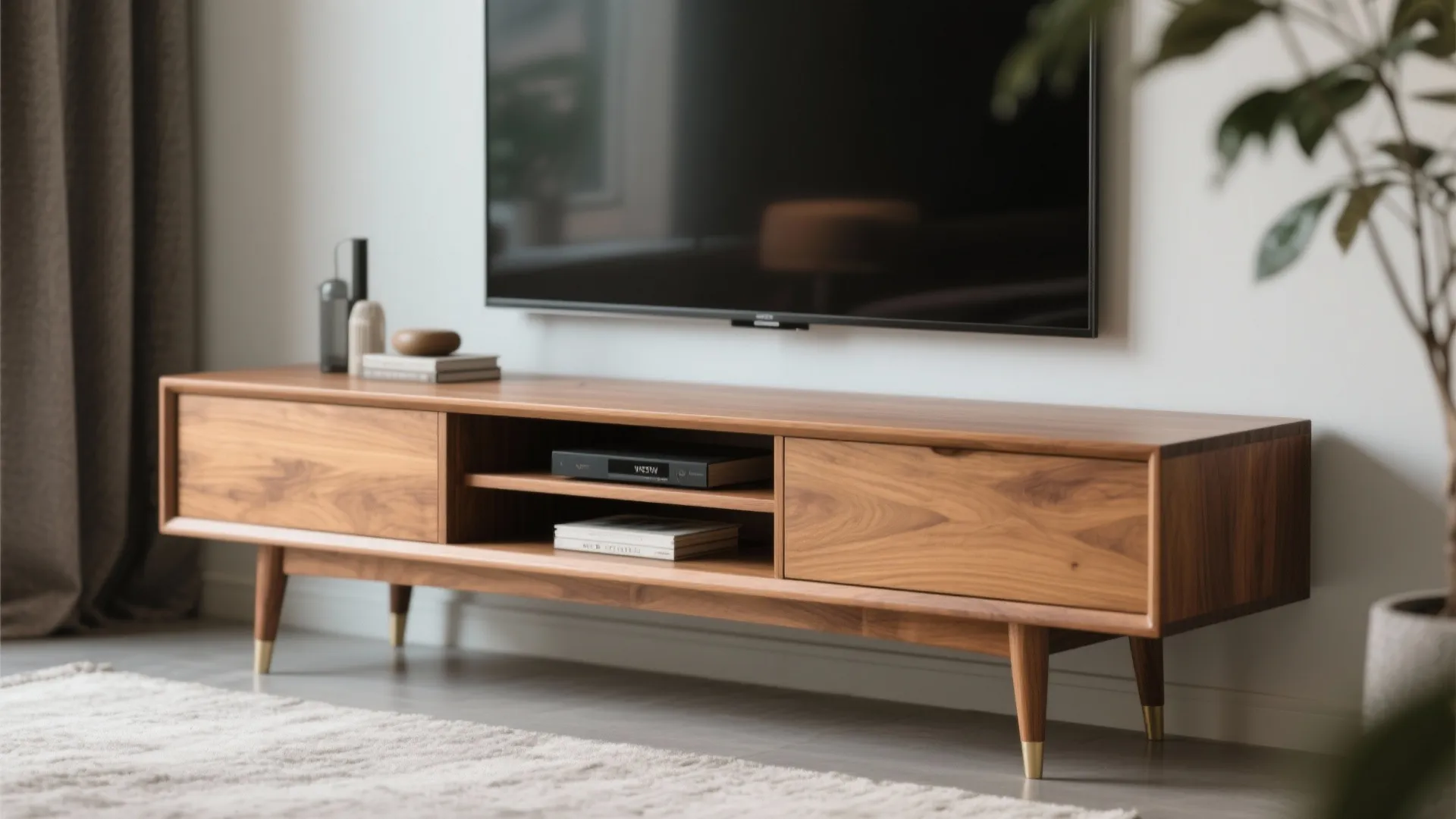 7. Low-Profile Mid-Century Stand