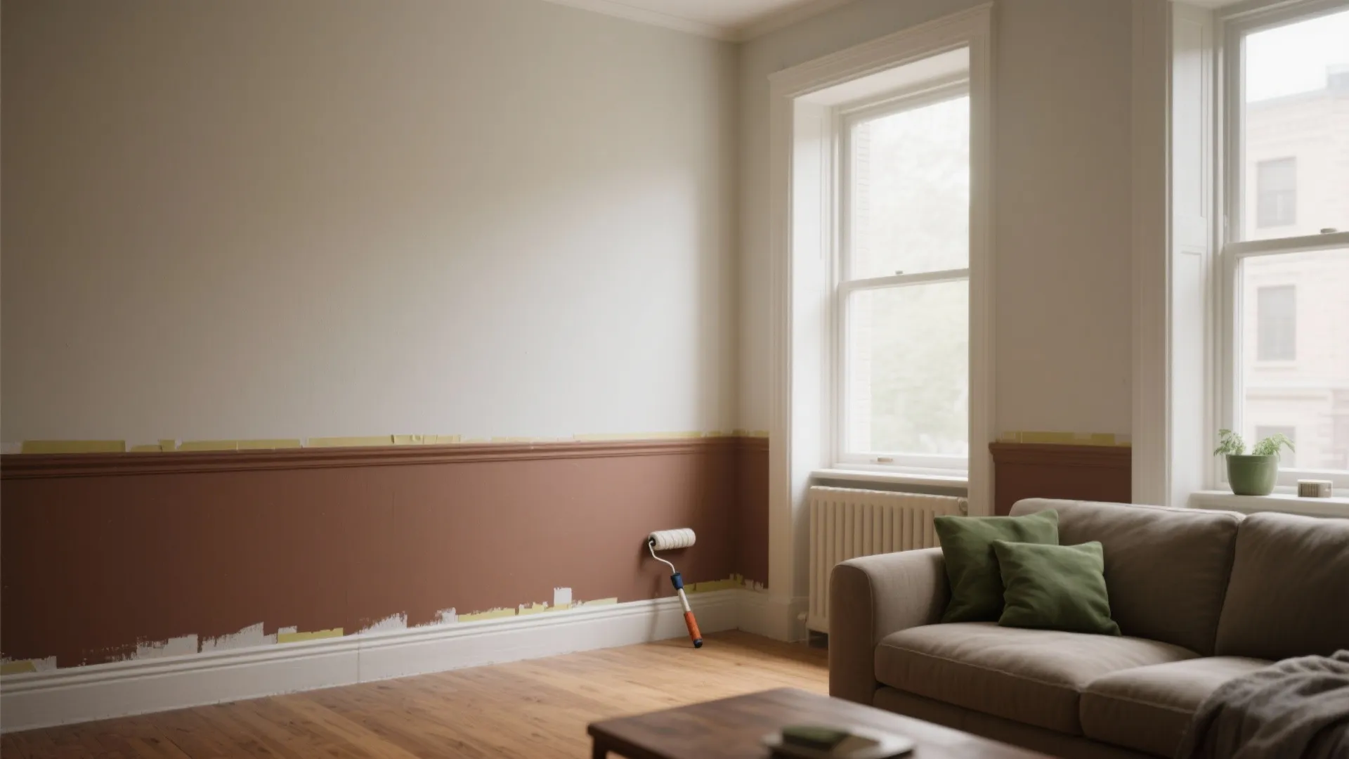 1. Classic Mid-Height Divide (Chair Rail Inspired)