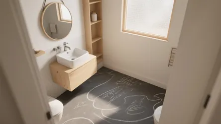 5 Creative Bathroom Floor Paint Ideas