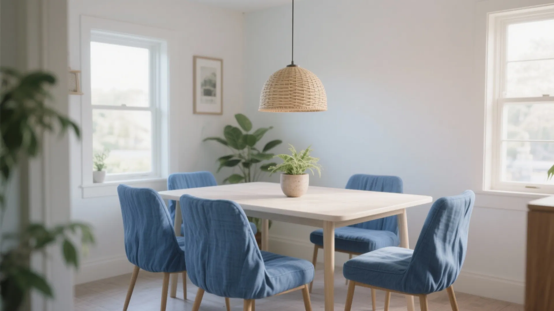 2. Mid-Blue Linen for Casual Elegance