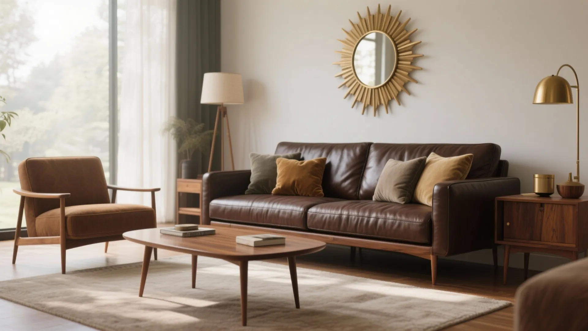 3. Mid-Century Accent Pairing