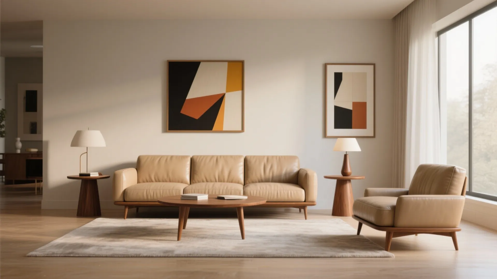 4. Mid-Century Modern Mix
